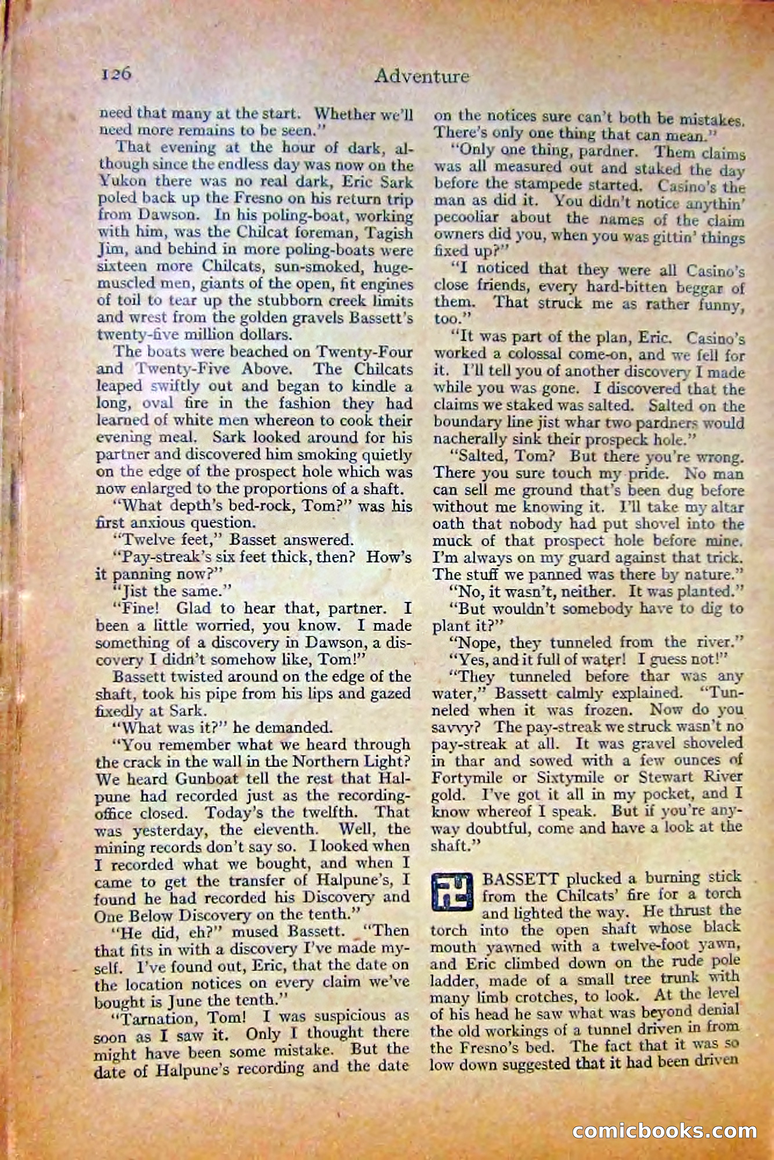 Adventure Magazine, October 1915 — page 128 of 228