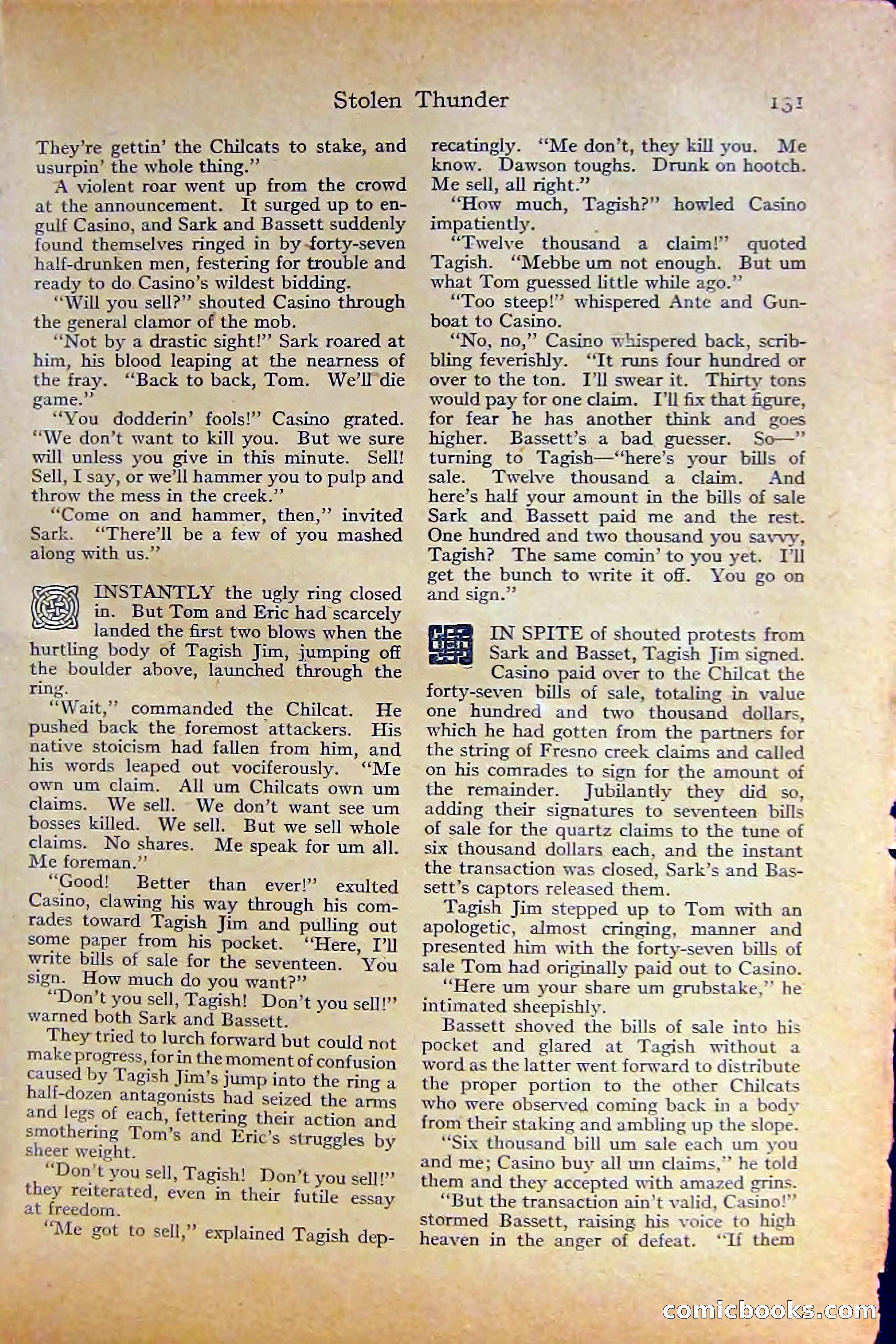 Adventure Magazine, October 1915 — page 133 of 228