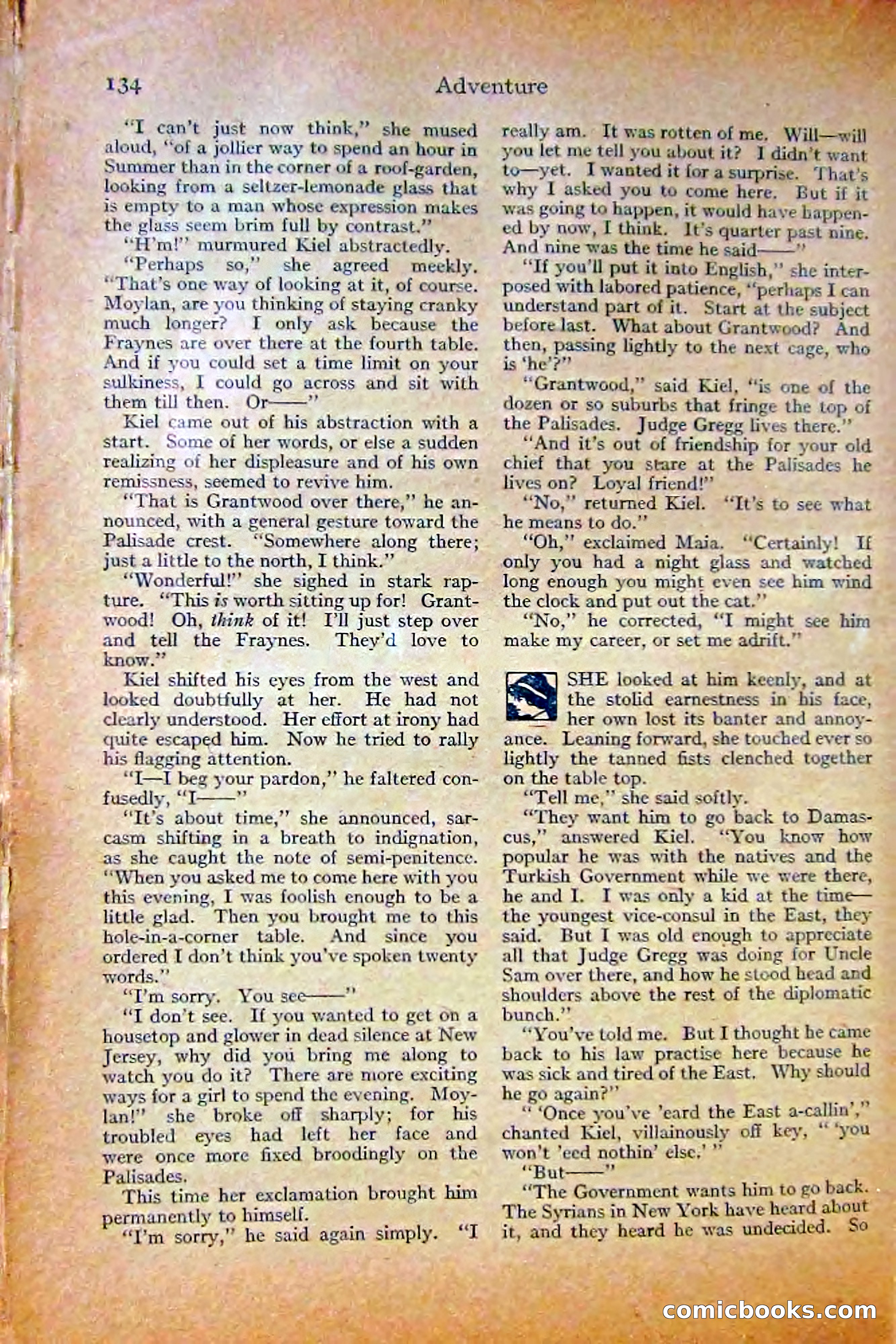 Adventure Magazine, October 1915 — page 136 of 228