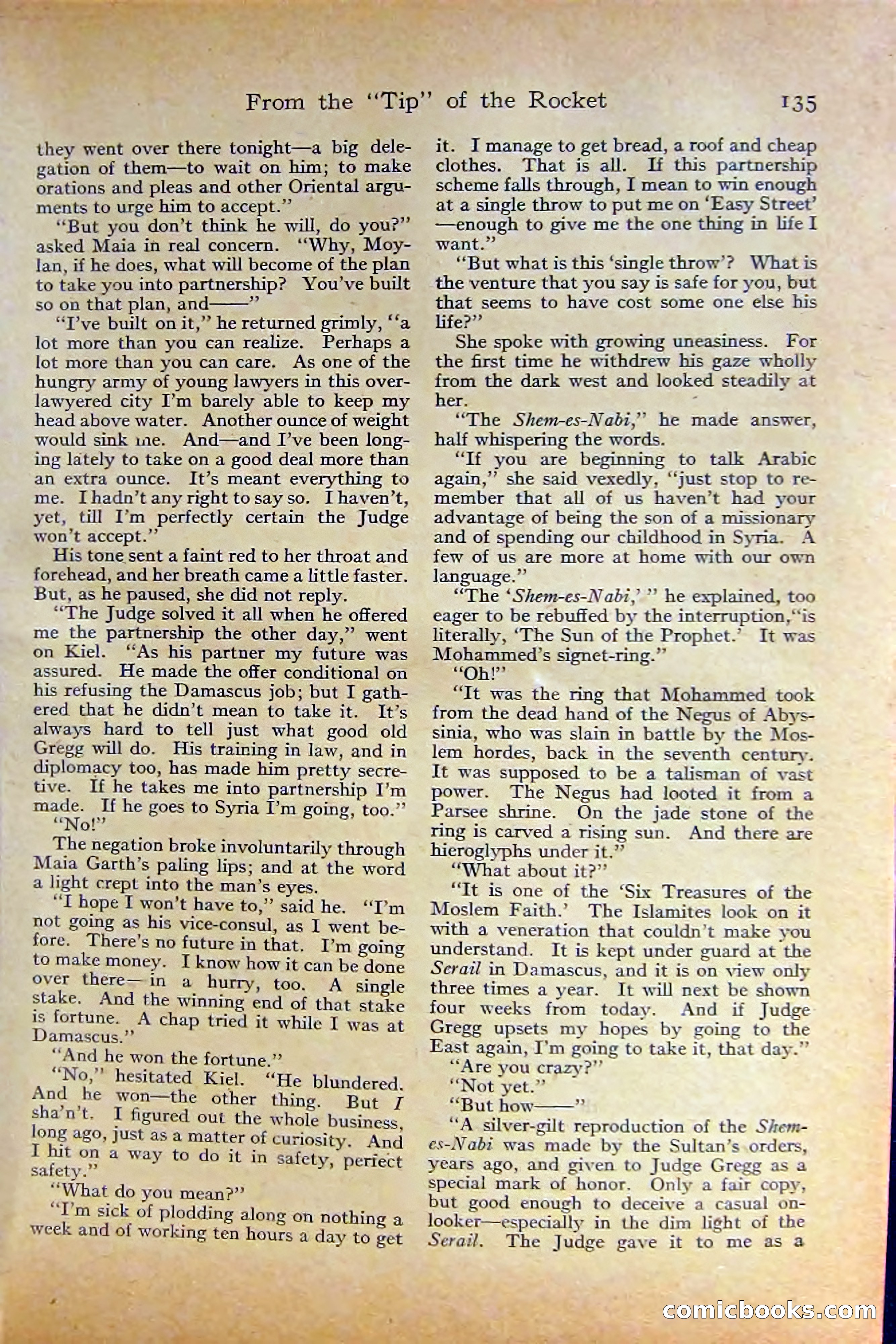 Adventure Magazine, October 1915 — page 137 of 228