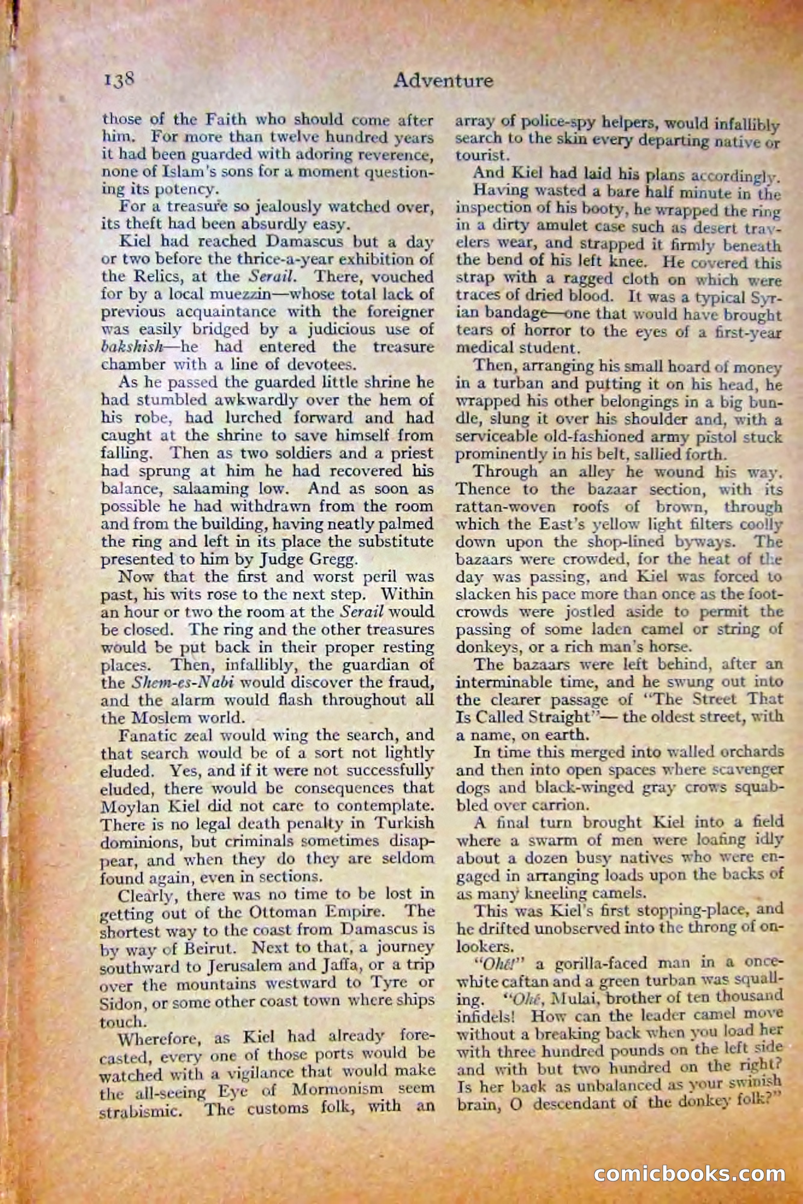Adventure Magazine, October 1915 — page 140 of 228