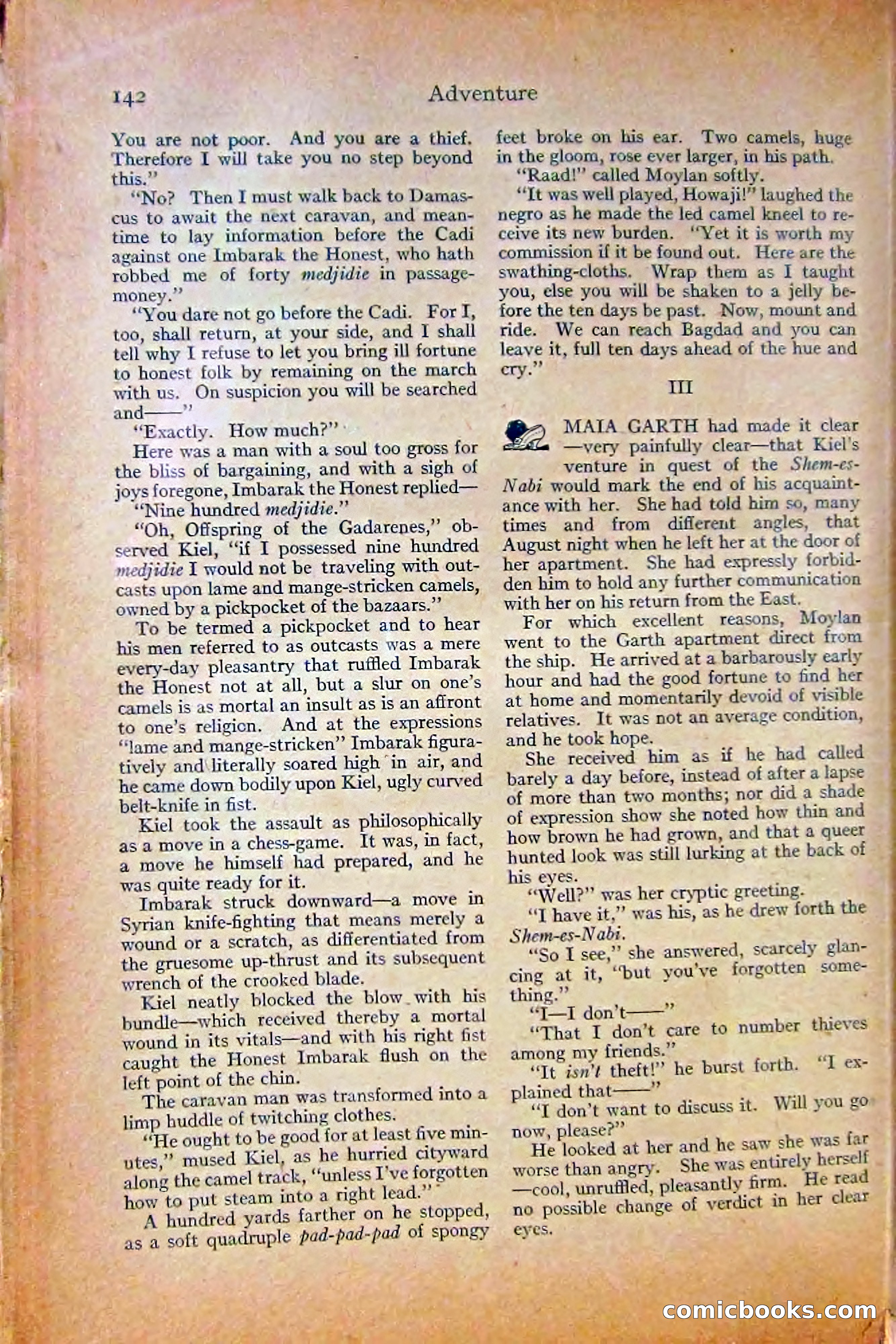 Adventure Magazine, October 1915 — page 144 of 228