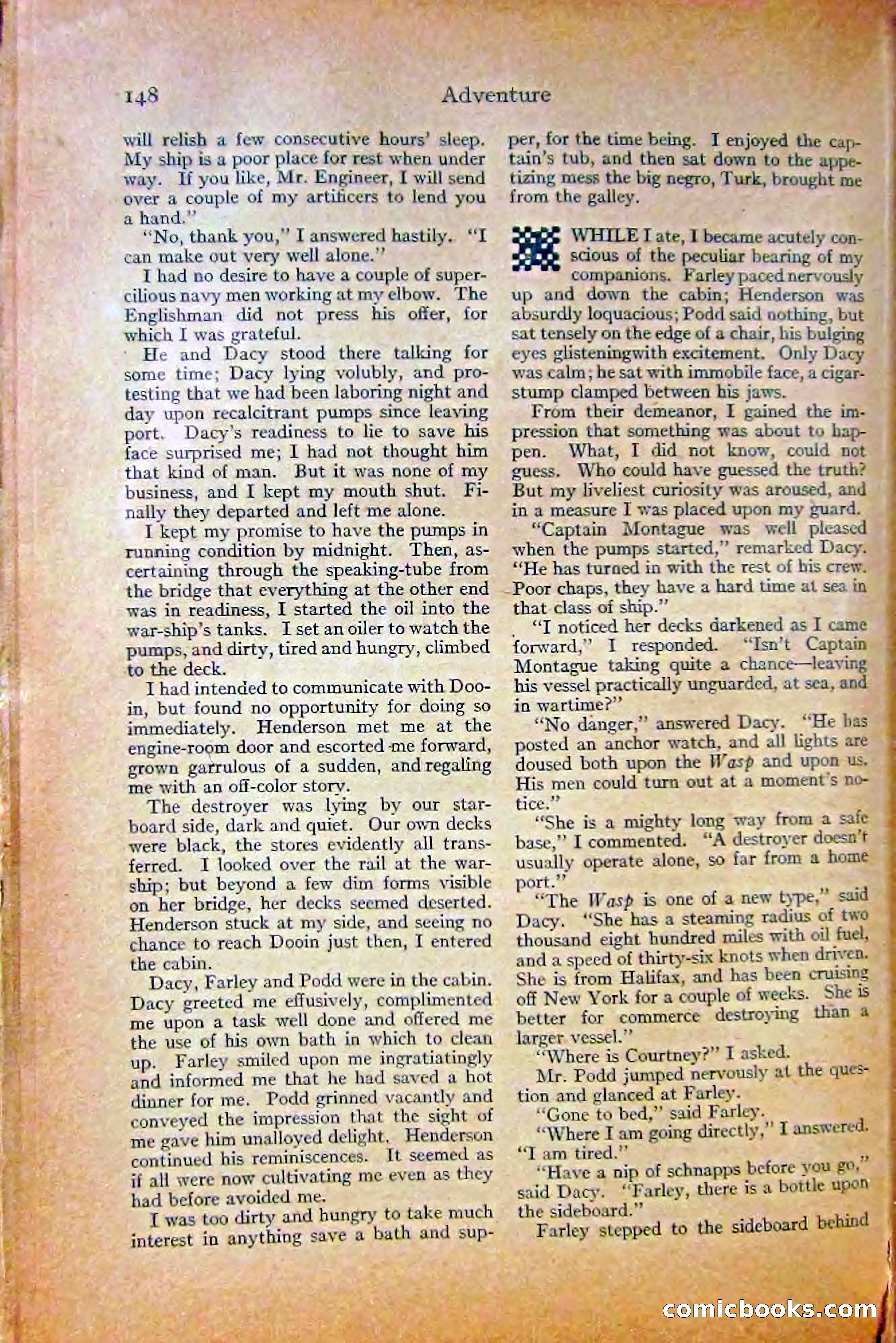 Adventure Magazine, October 1915 — page 150 of 228