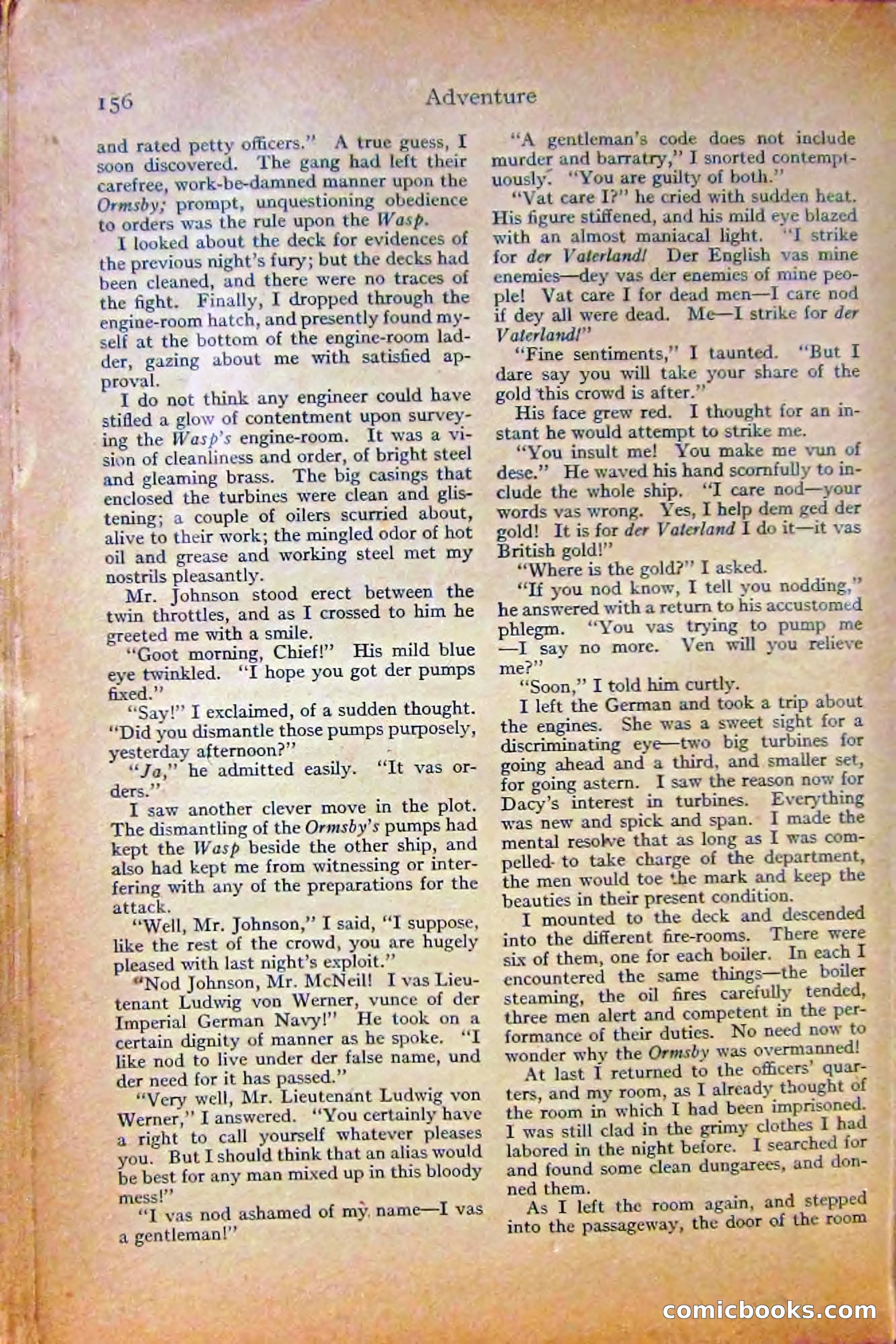 Adventure Magazine, October 1915 — page 158 of 228