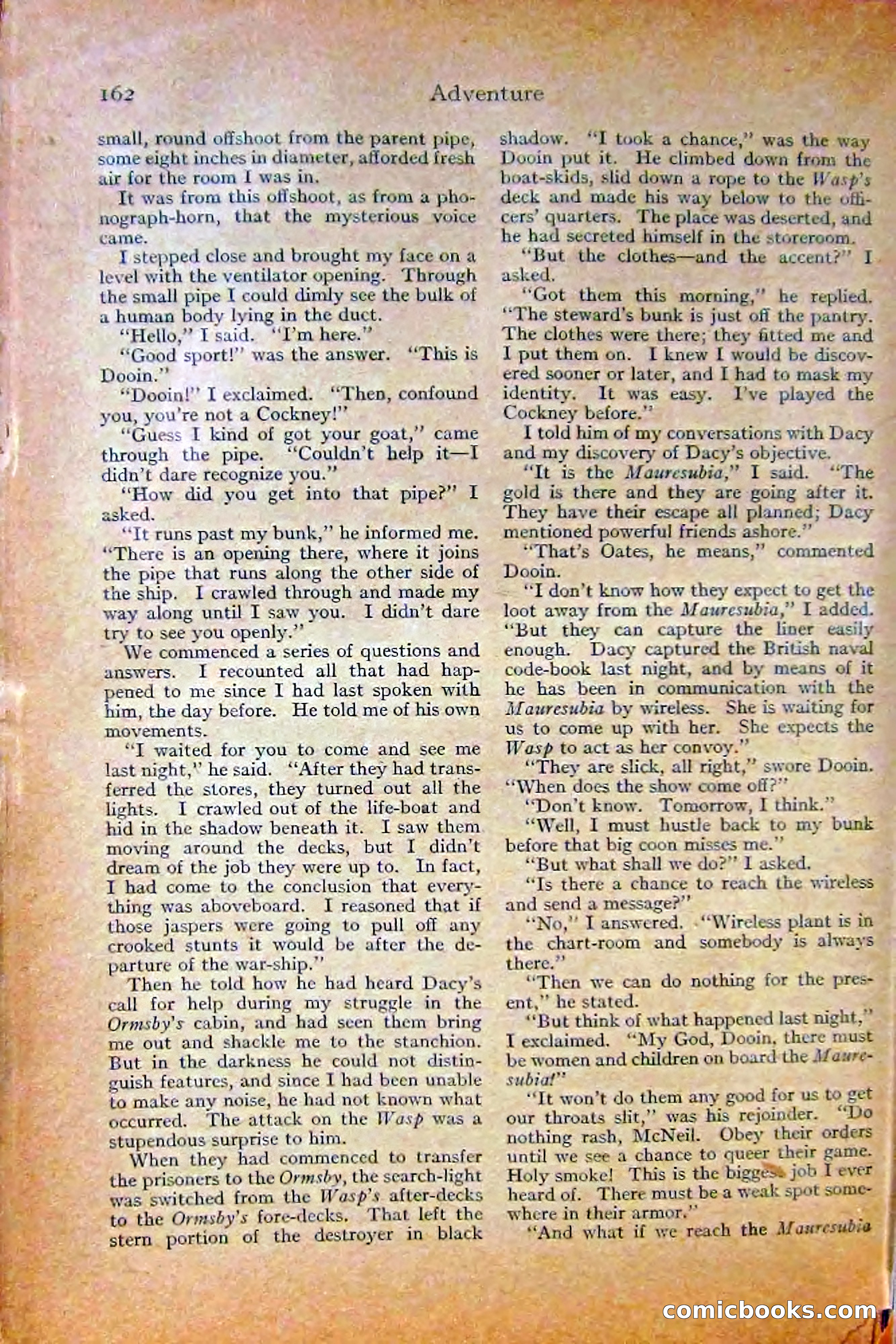 Adventure Magazine, October 1915 — page 164 of 228