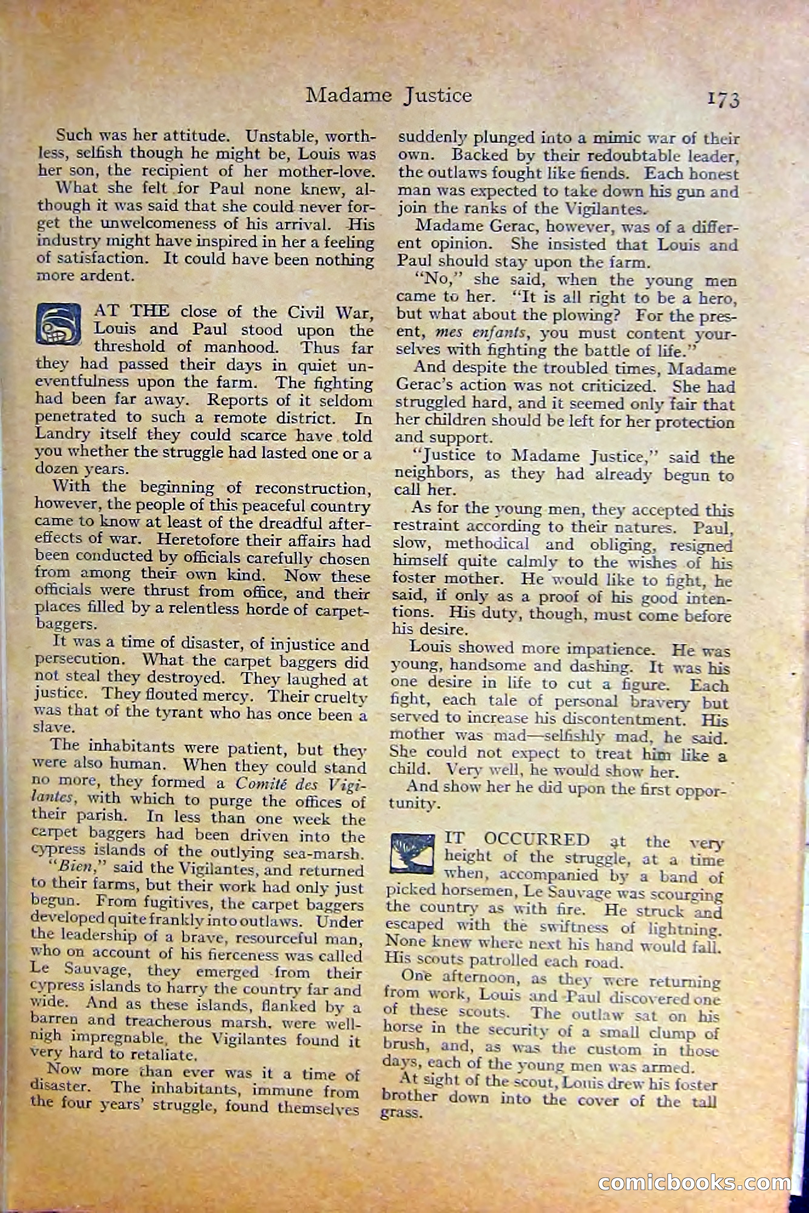 Adventure Magazine, October 1915 — page 175 of 228
