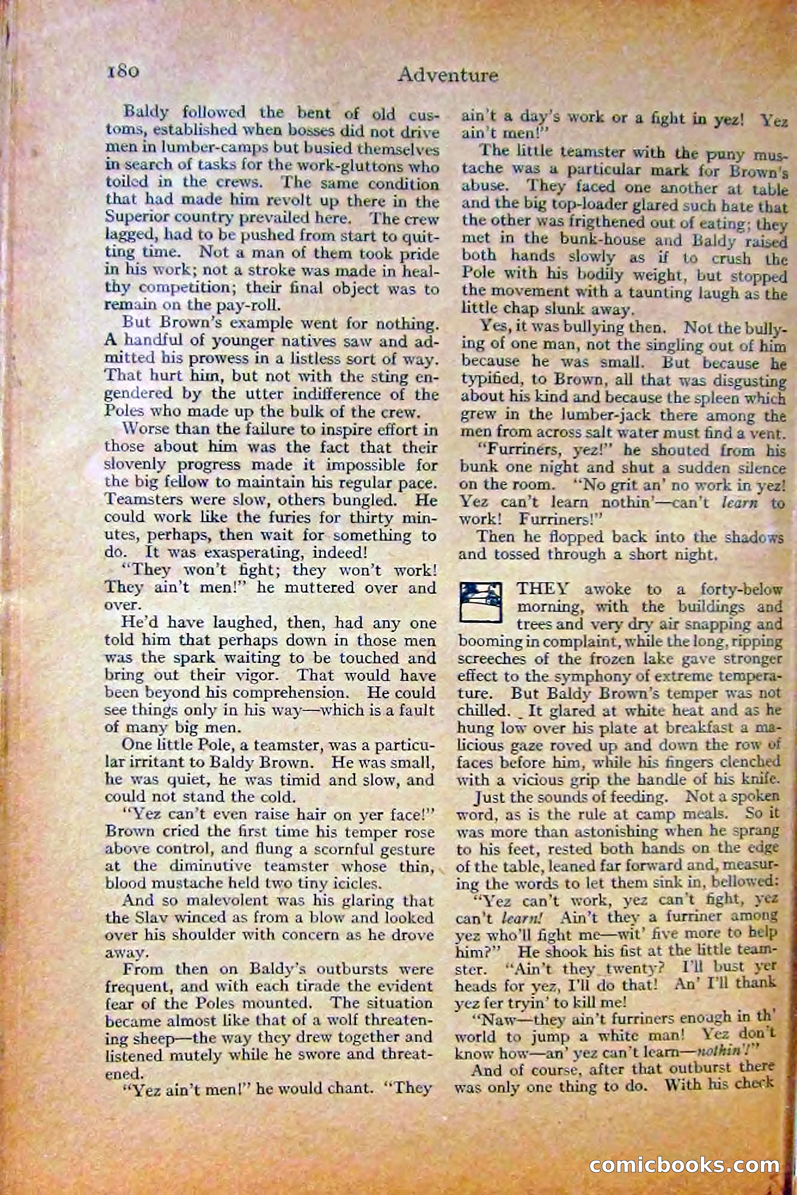 Adventure Magazine, October 1915 — page 182 of 228
