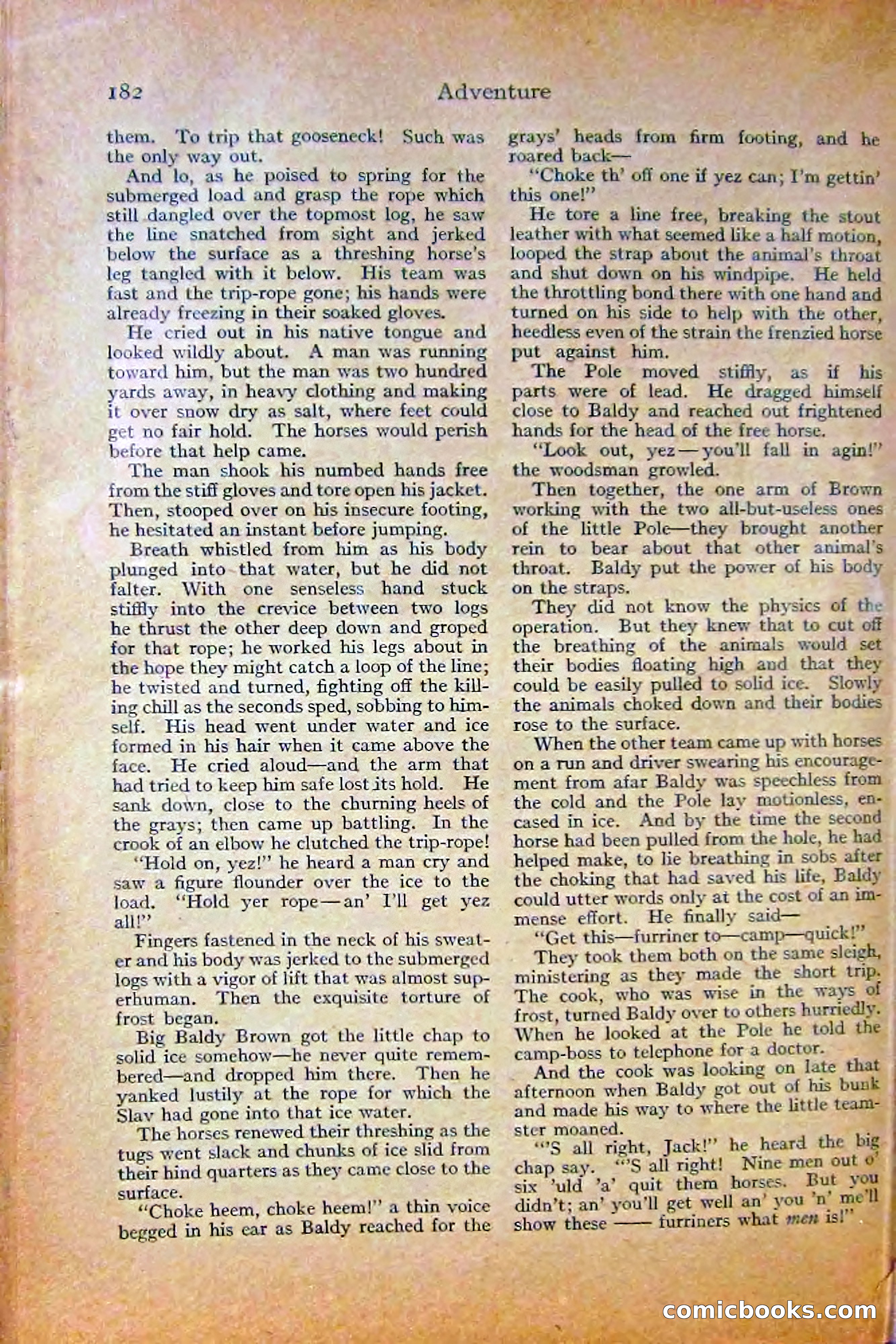 Adventure Magazine, October 1915 — page 184 of 228