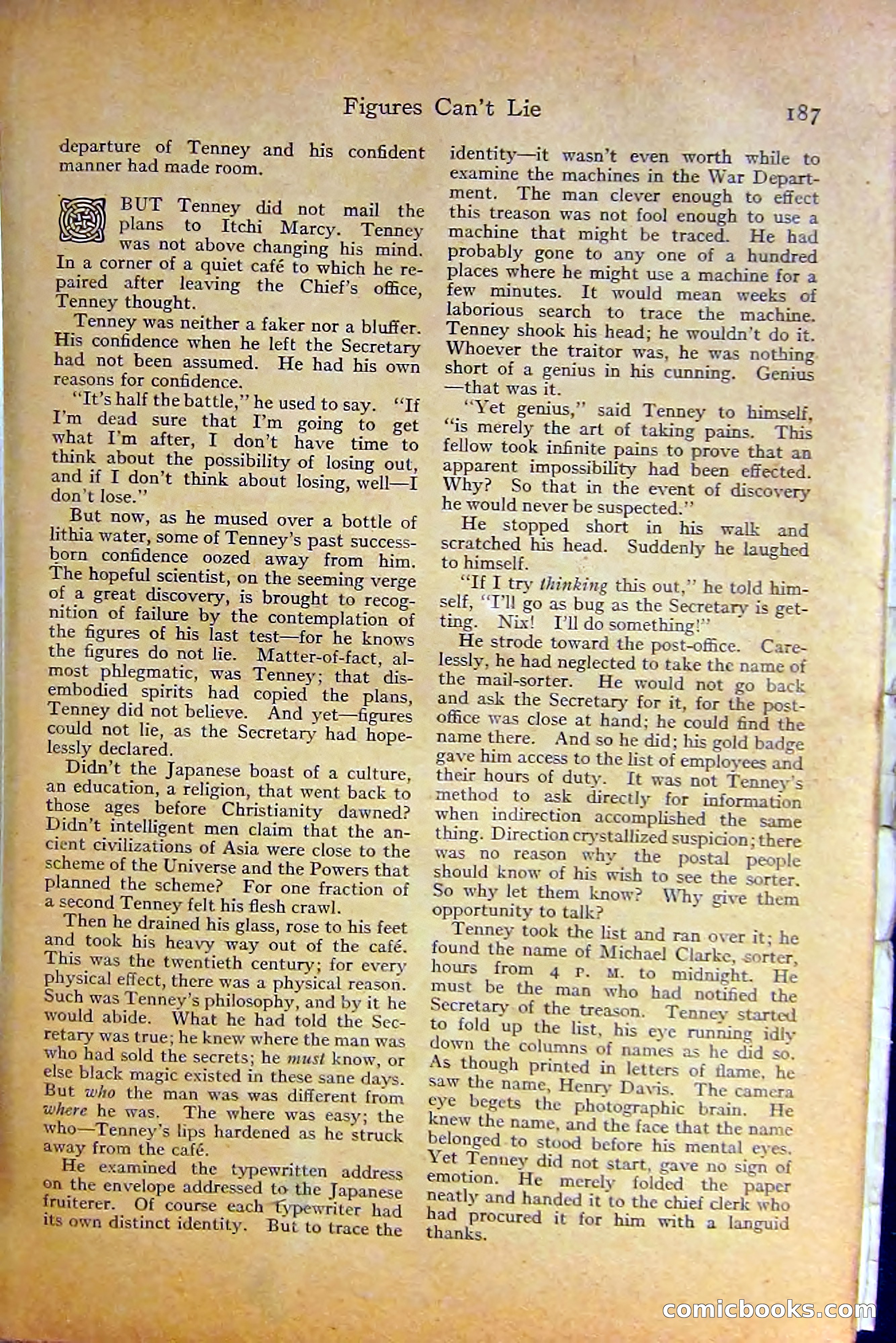 Adventure Magazine, October 1915 — page 189 of 228