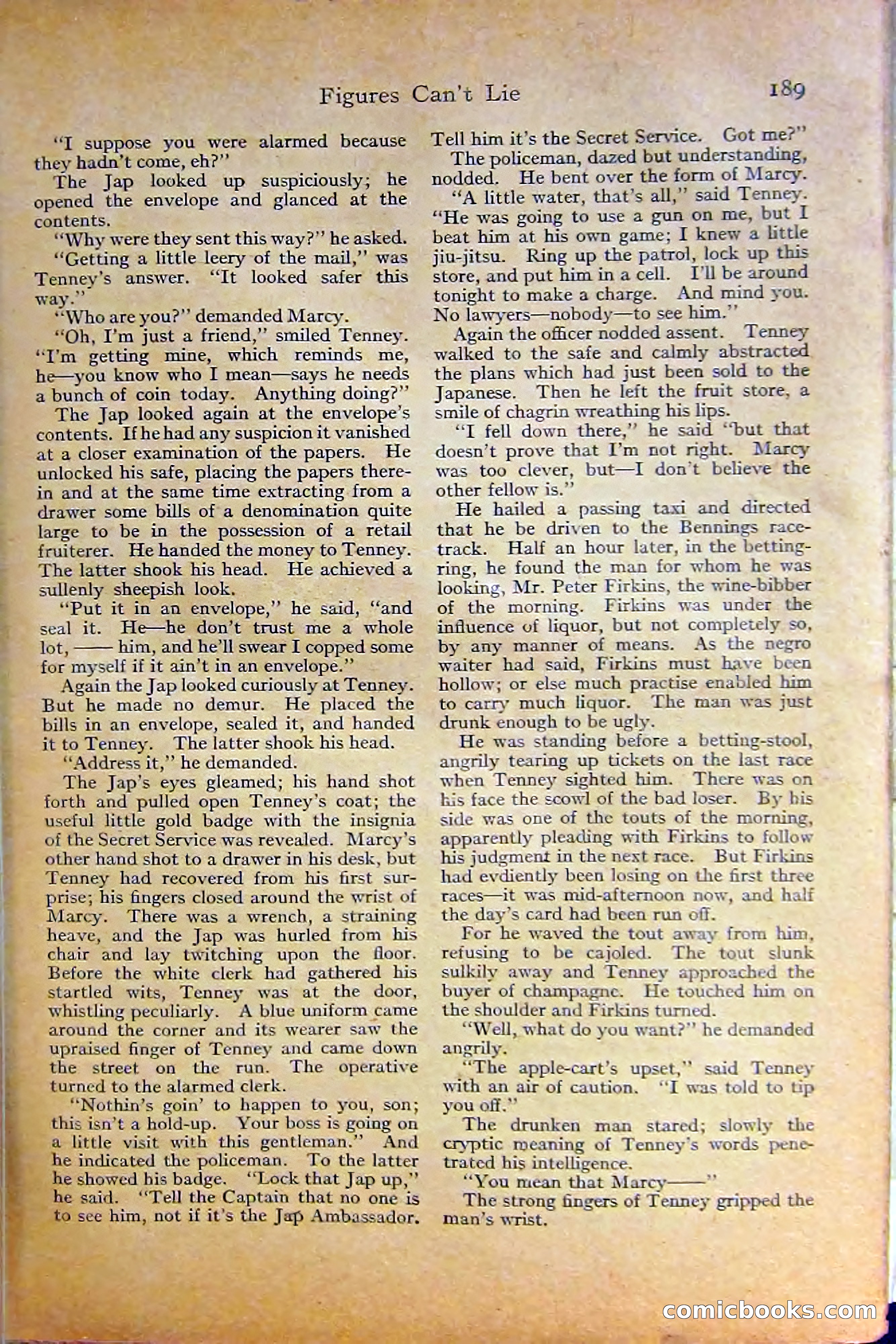 Adventure Magazine, October 1915 — page 191 of 228