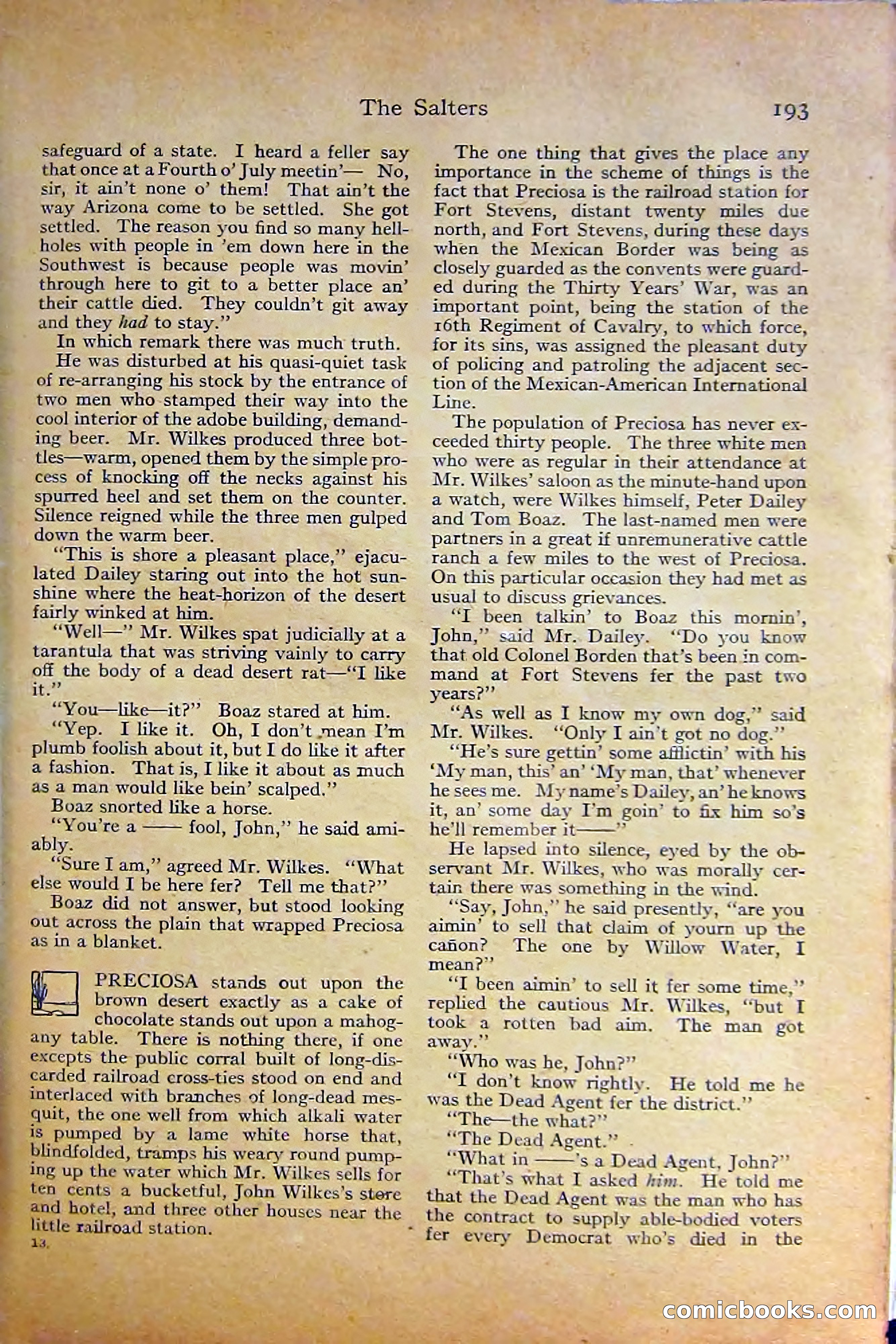 Adventure Magazine, October 1915 — page 195 of 228