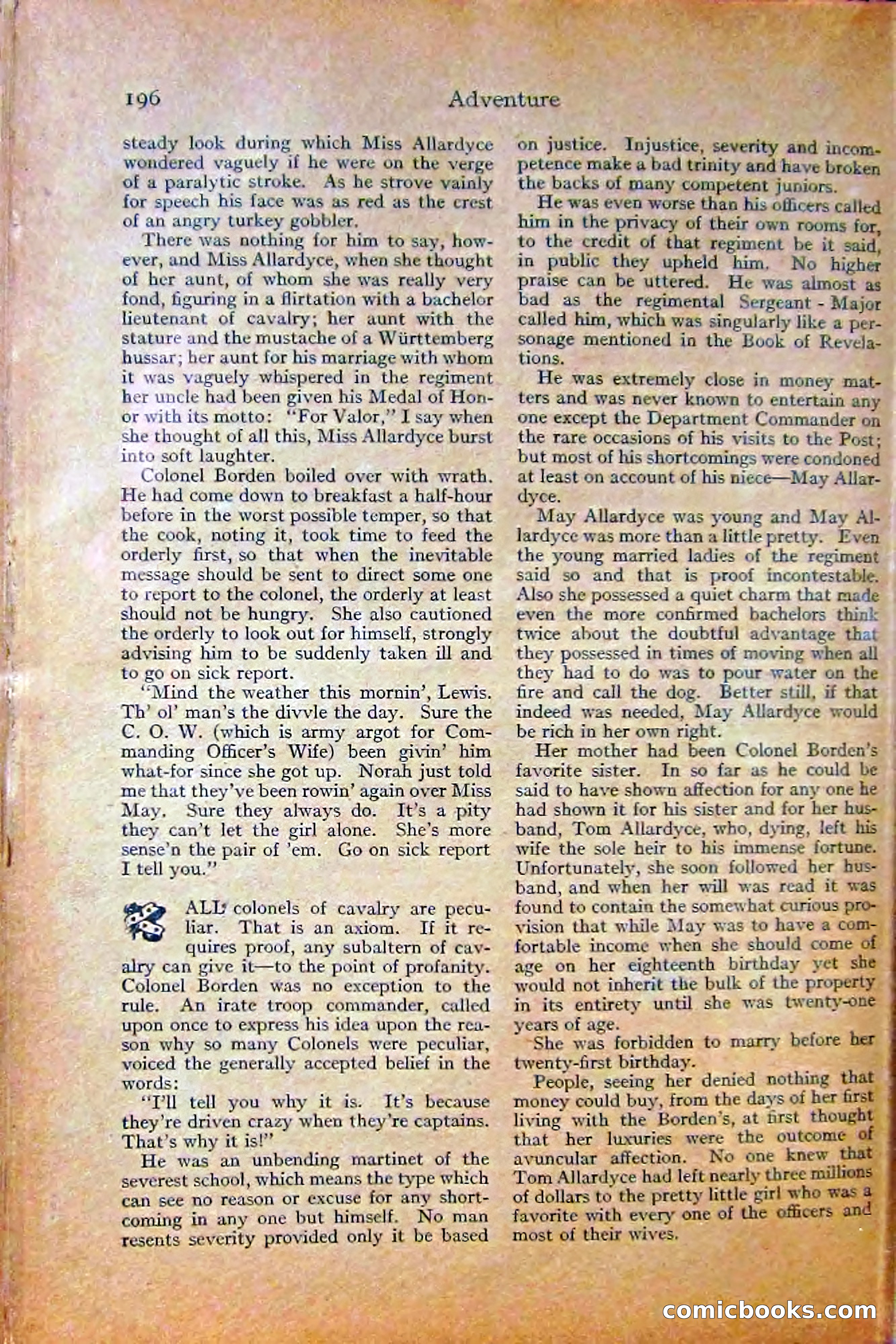 Adventure Magazine, October 1915 — page 198 of 228
