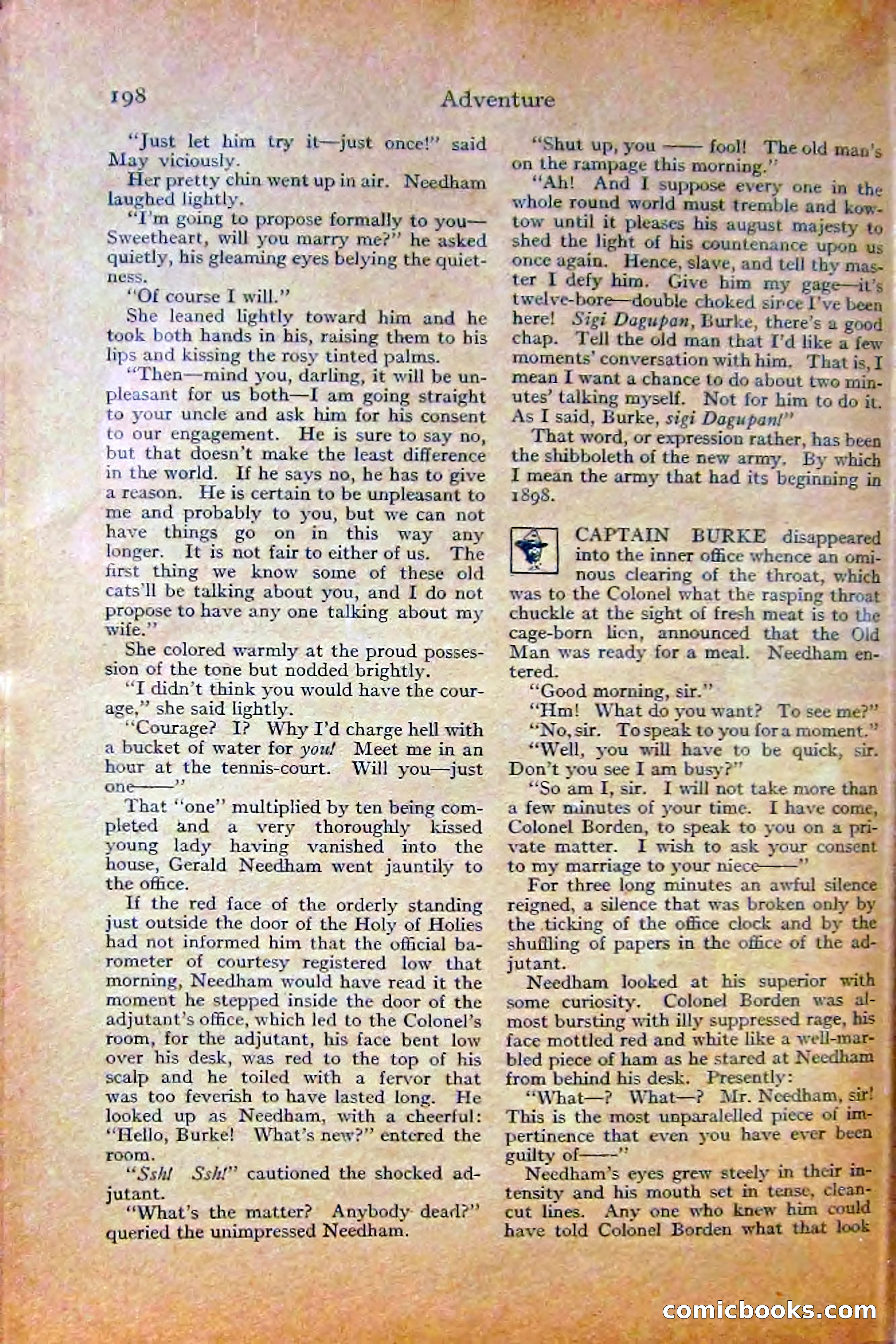 Adventure Magazine, October 1915 — page 200 of 228
