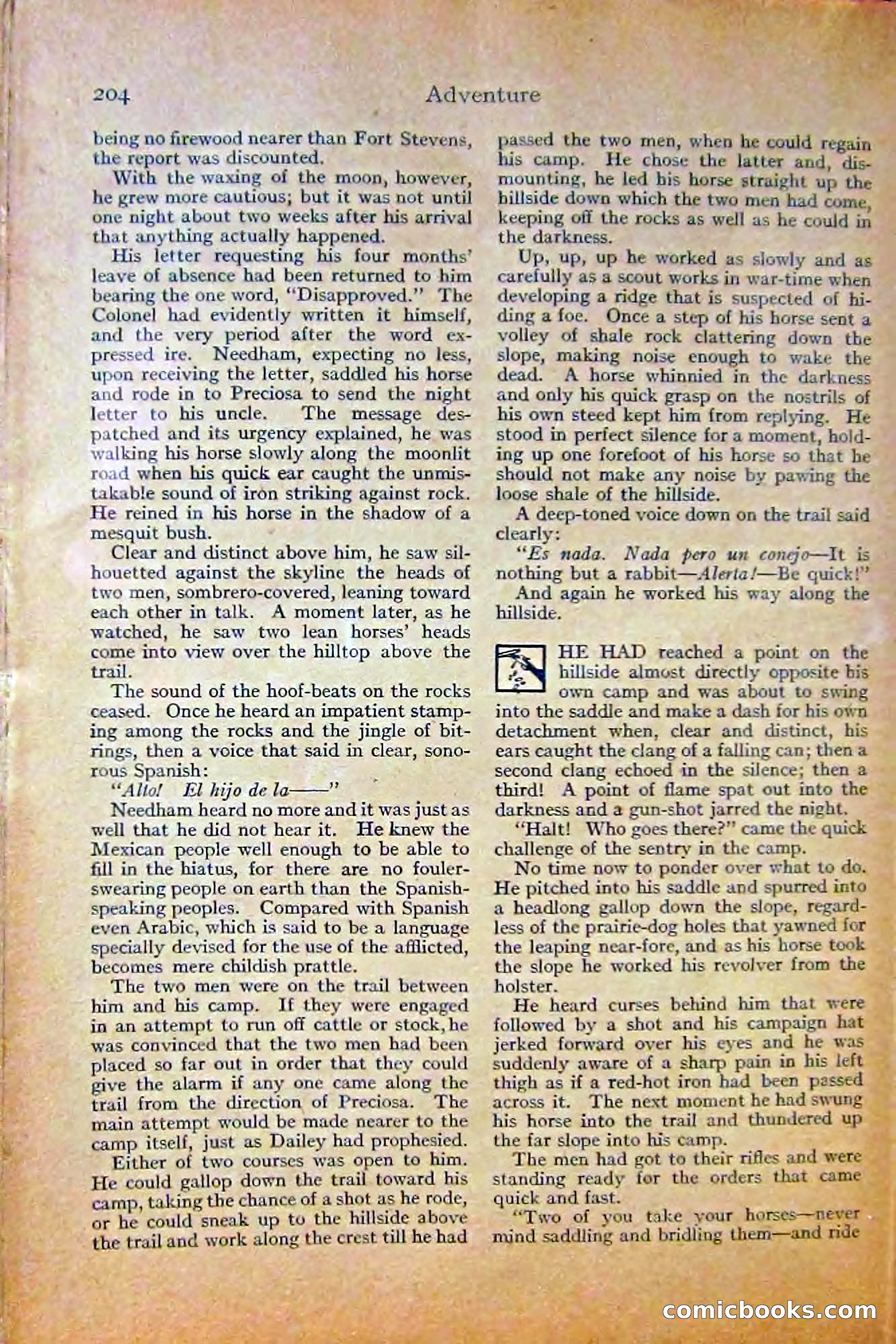 Adventure Magazine, October 1915 — page 206 of 228