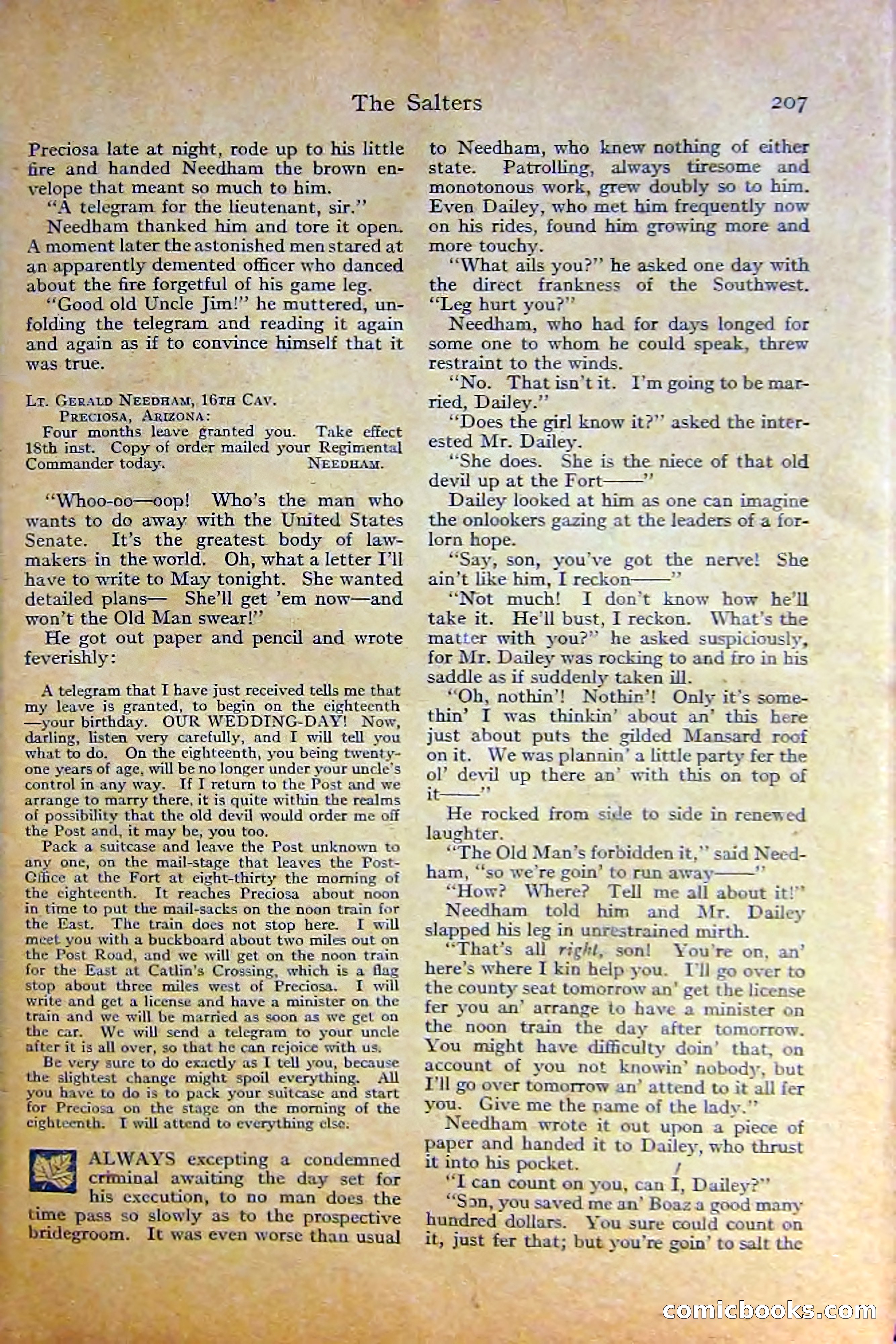 Adventure Magazine, October 1915 — page 209 of 228