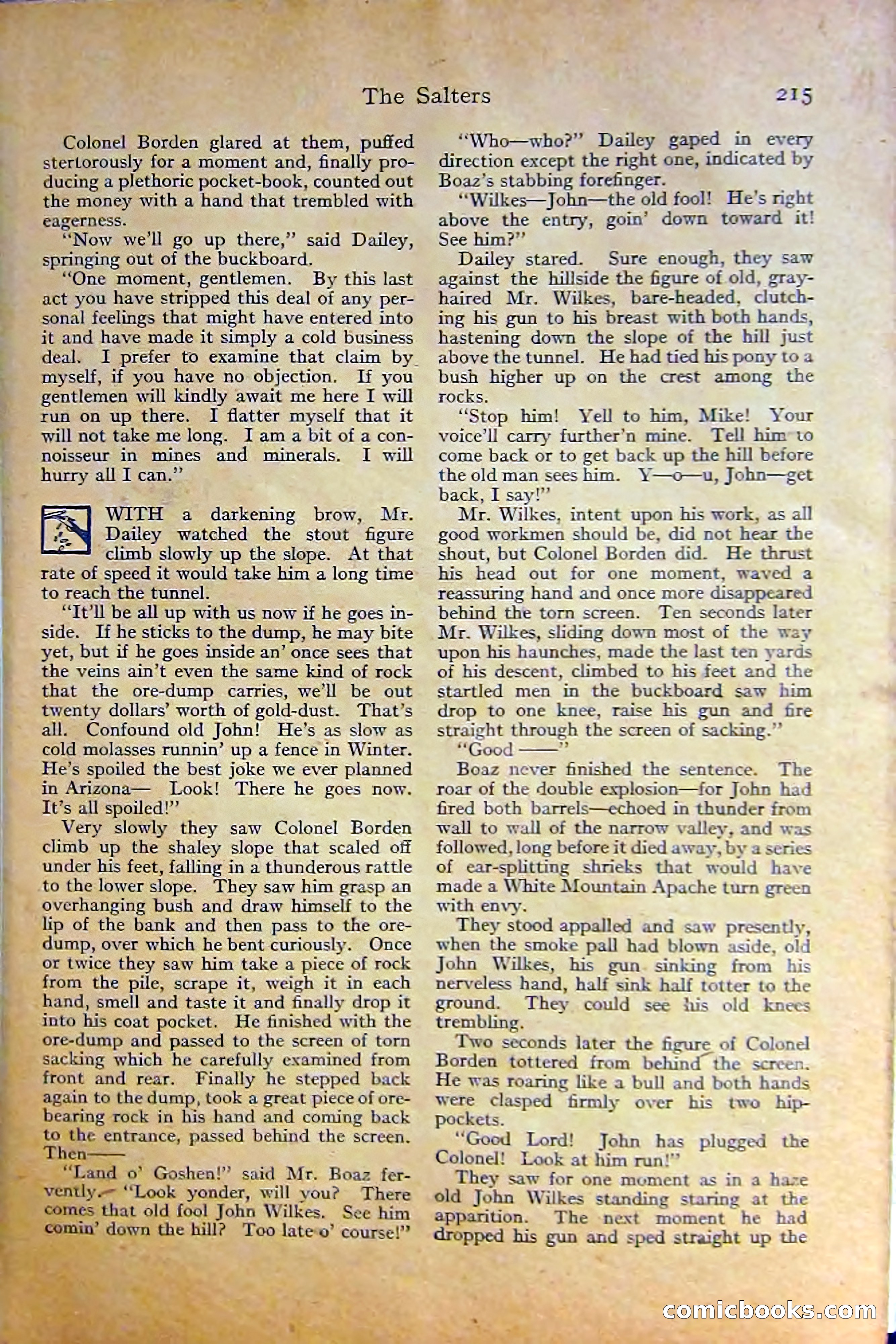 Adventure Magazine, October 1915 — page 217 of 228