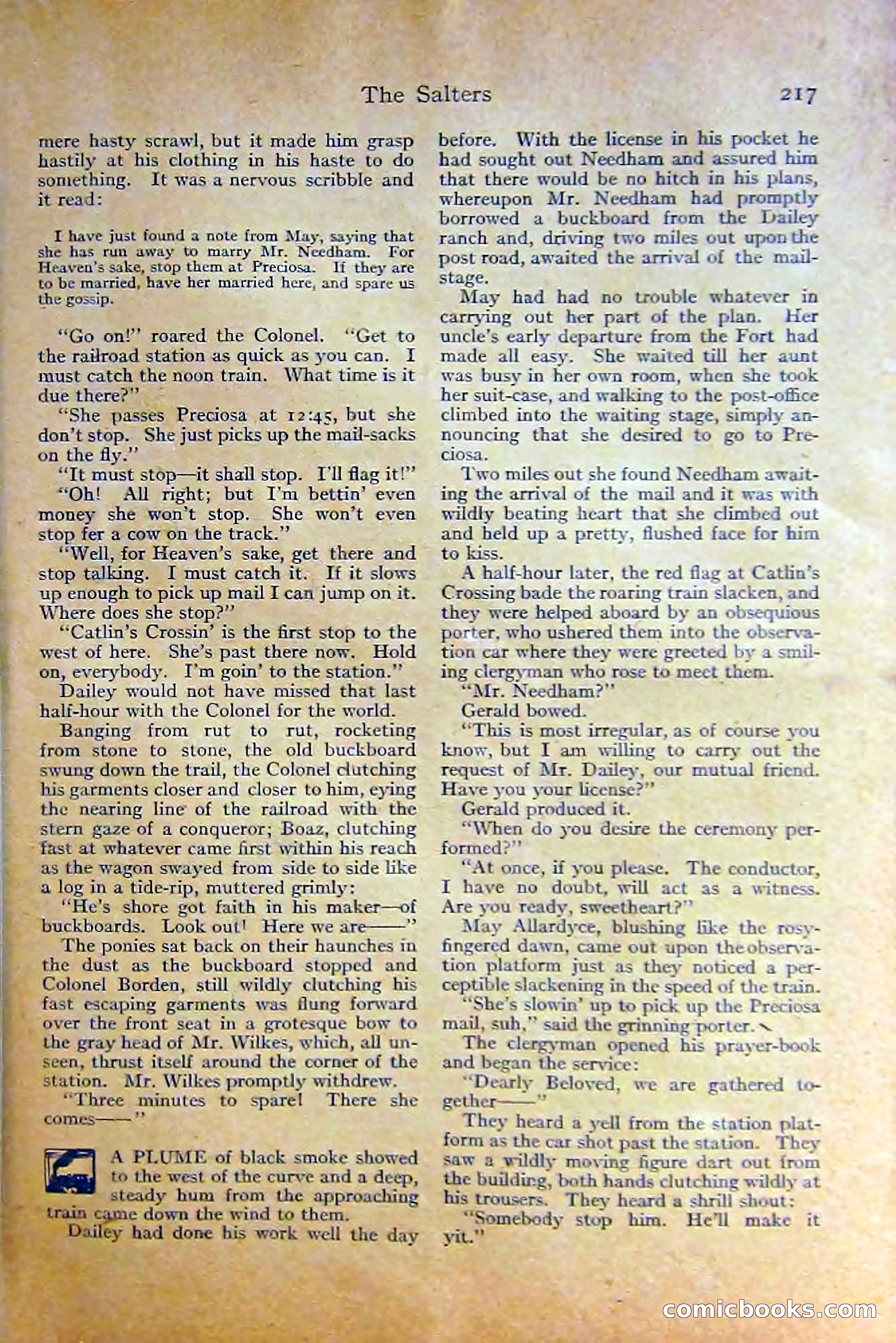 Adventure Magazine, October 1915 — page 219 of 228