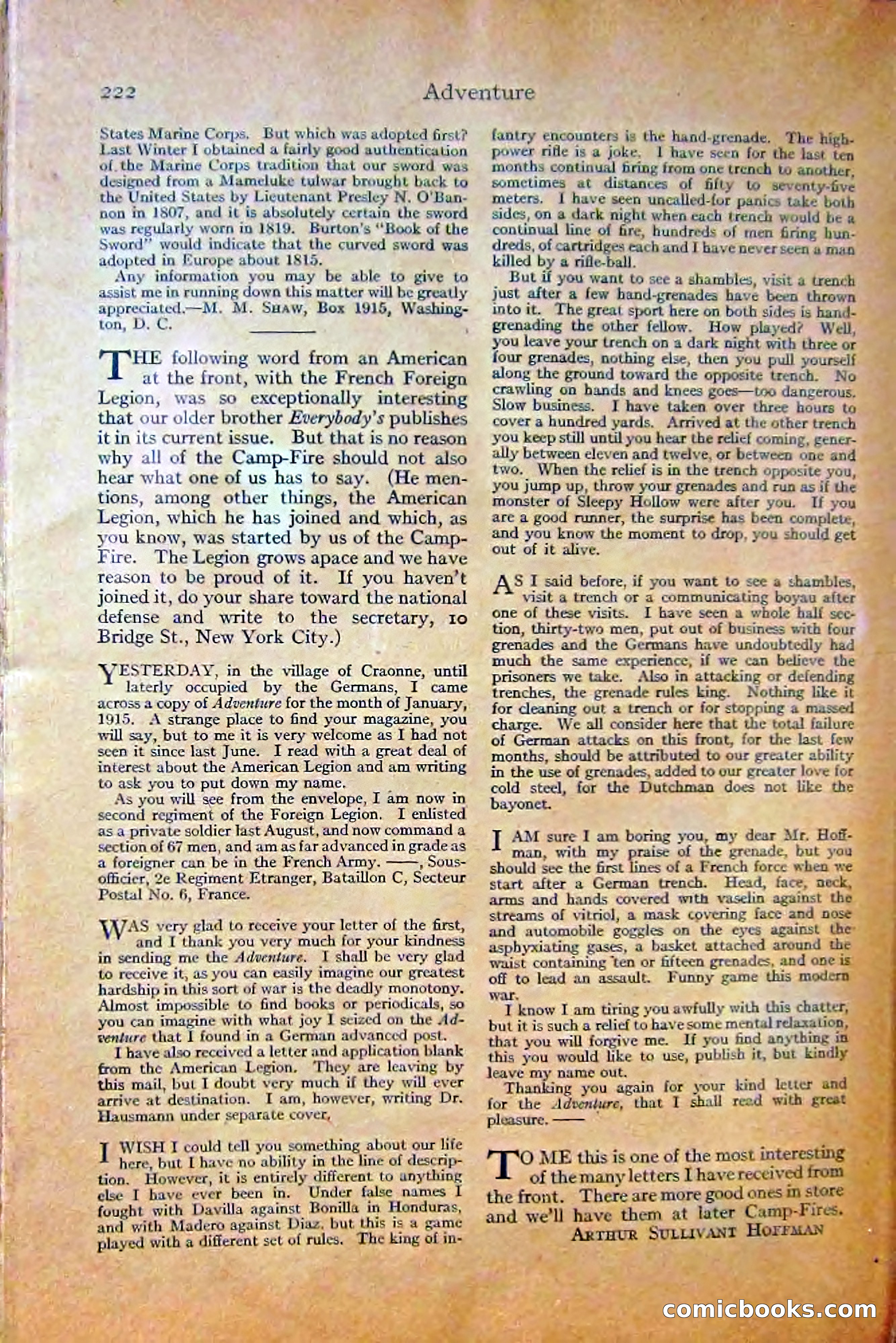Adventure Magazine, October 1915 — page 224 of 228