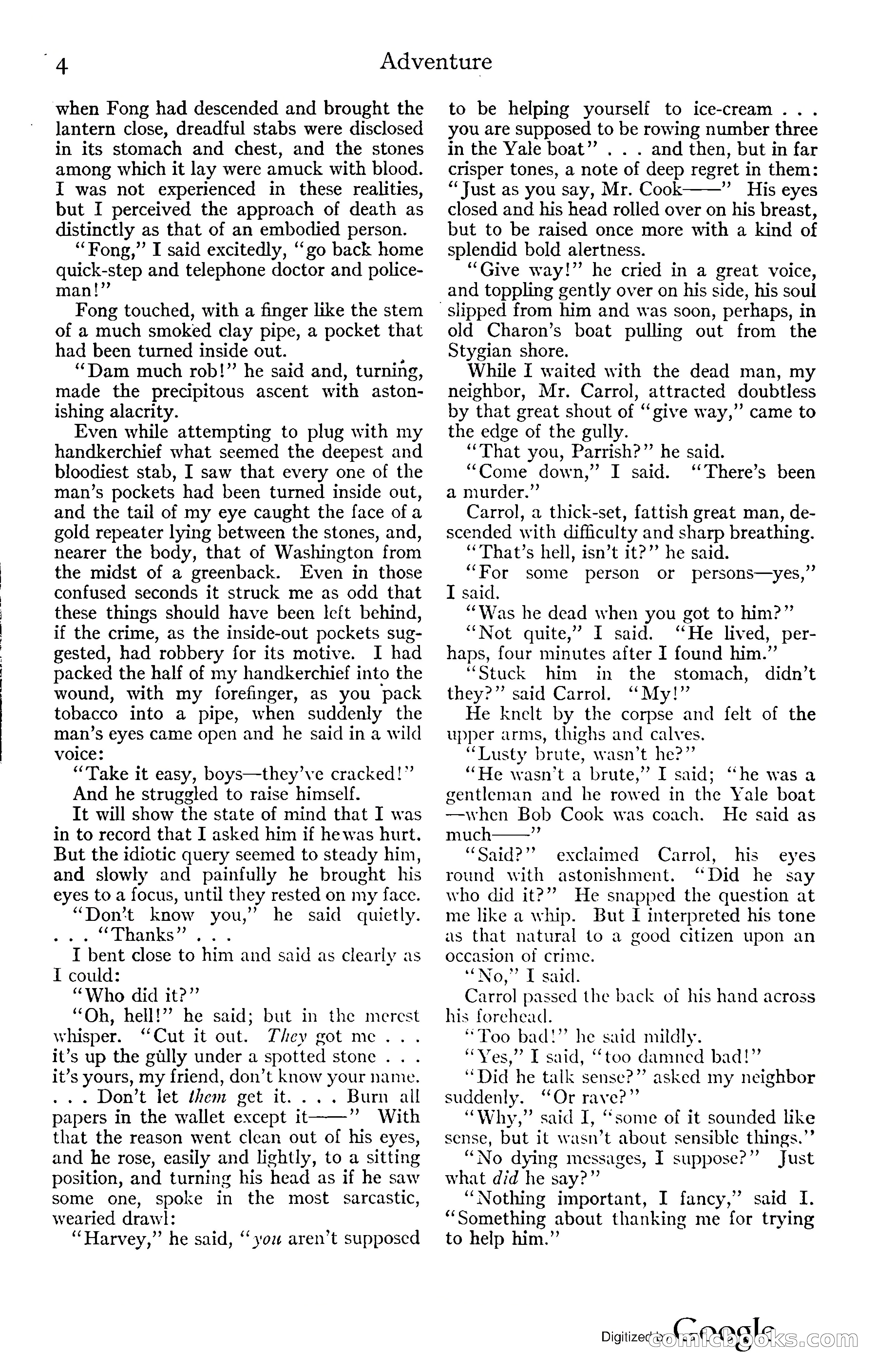 Adventure Magazine, November (1910s) — page 10 of 194