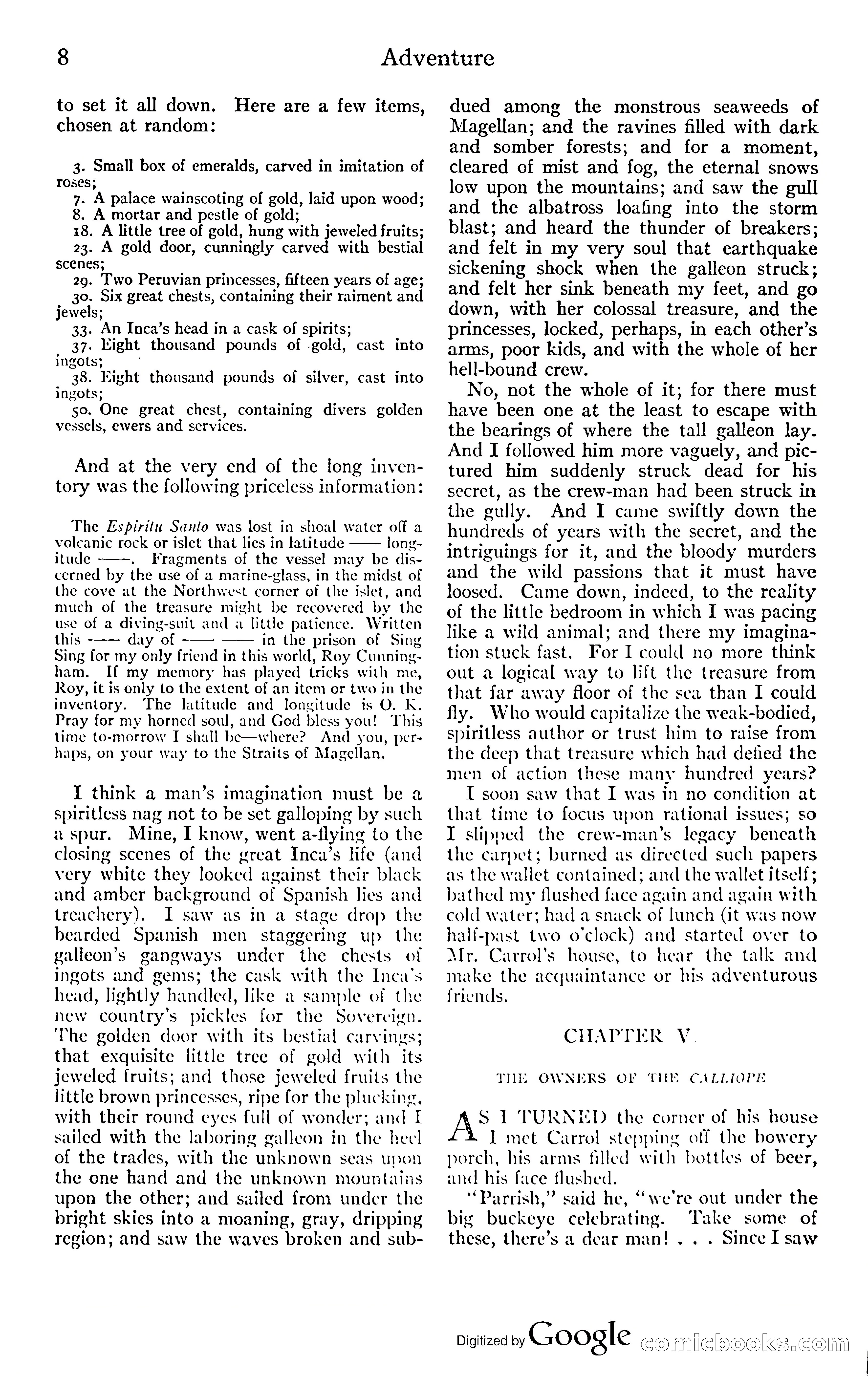 Adventure Magazine, November (1910s) — page 14 of 194