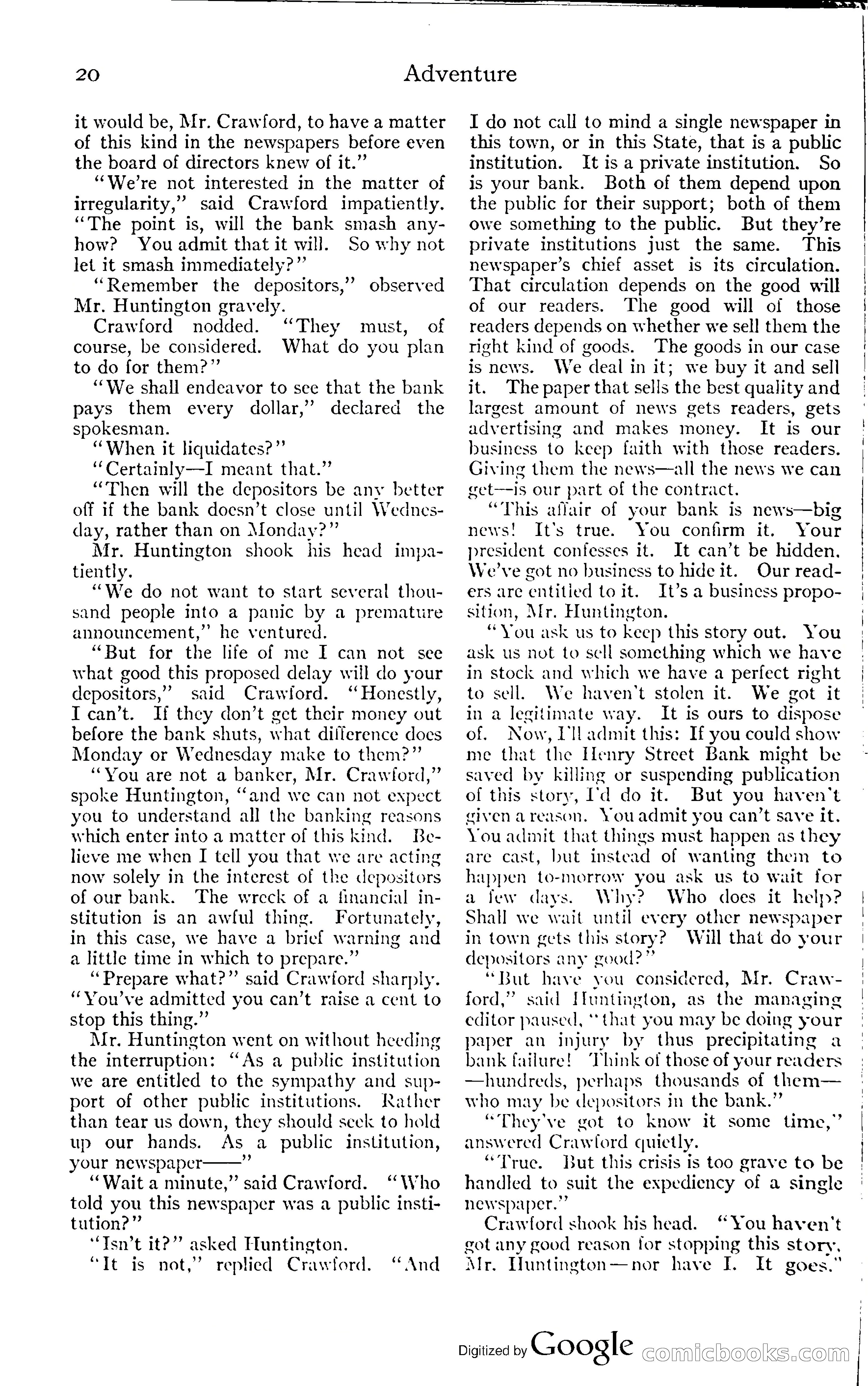 Adventure Magazine, November (1910s) — page 26 of 194