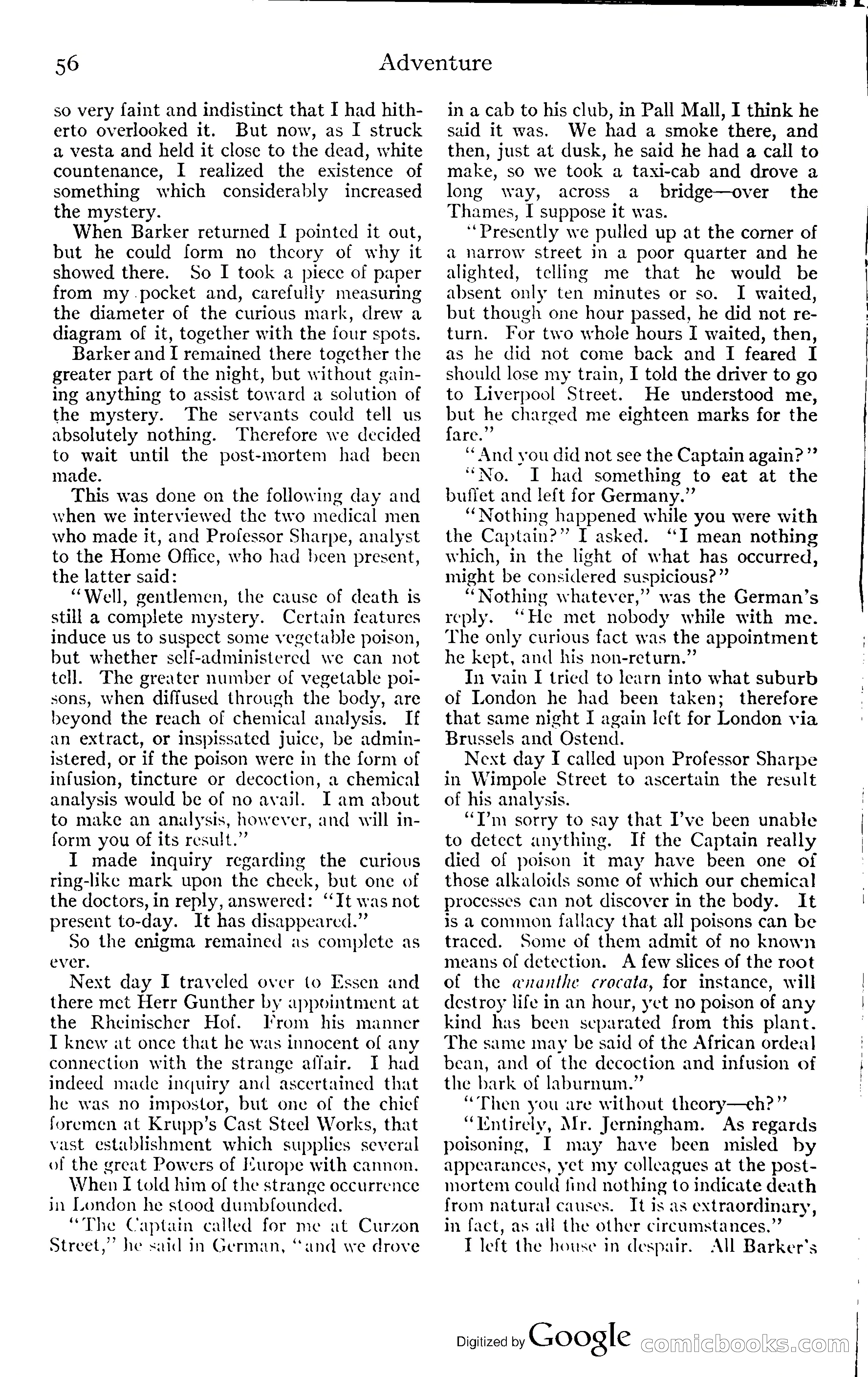 Adventure Magazine, November (1910s) — page 62 of 194