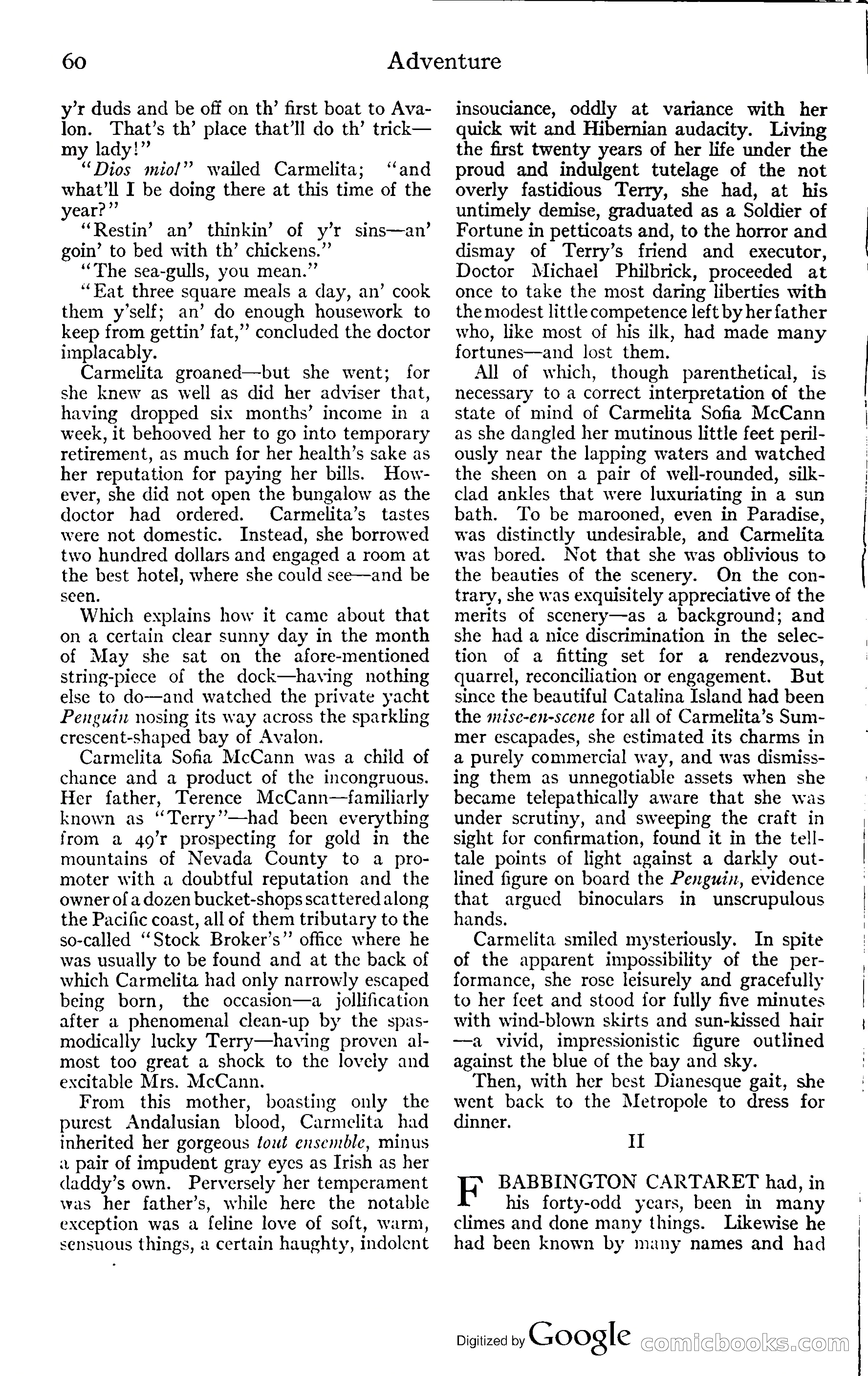Adventure Magazine, November (1910s) — page 66 of 194