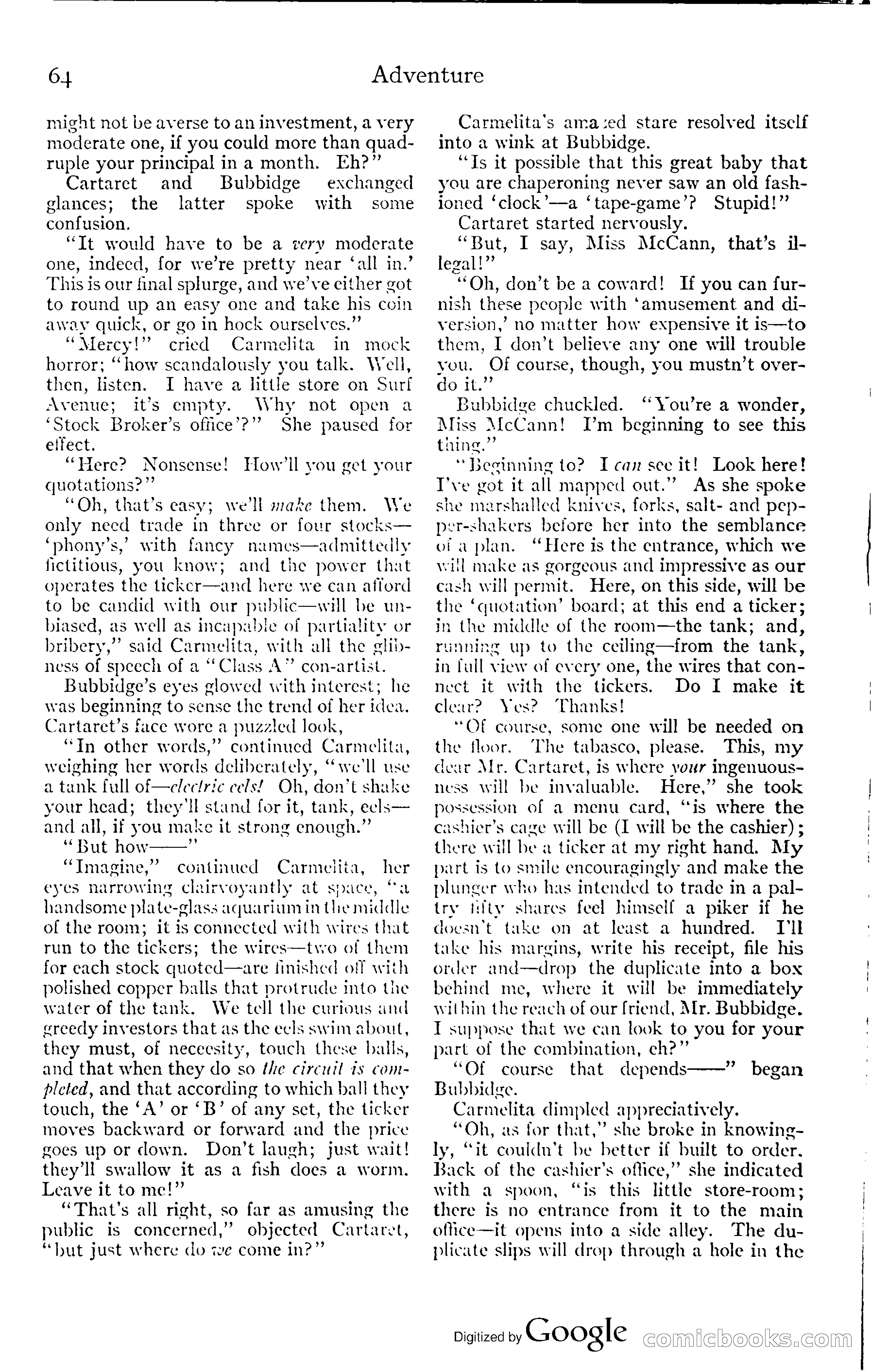 Adventure Magazine, November (1910s) — page 70 of 194