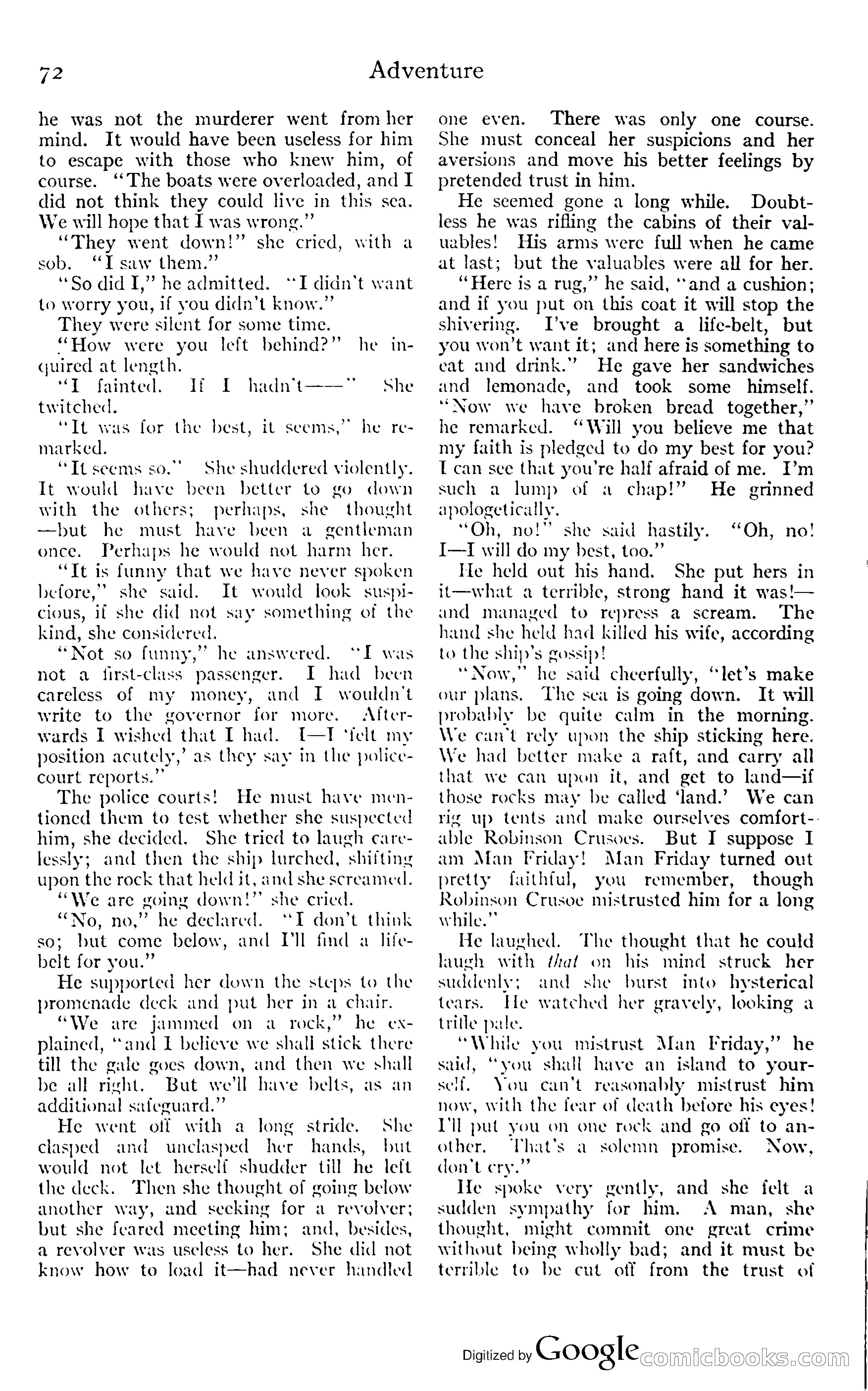 Adventure Magazine, November (1910s) — page 78 of 194