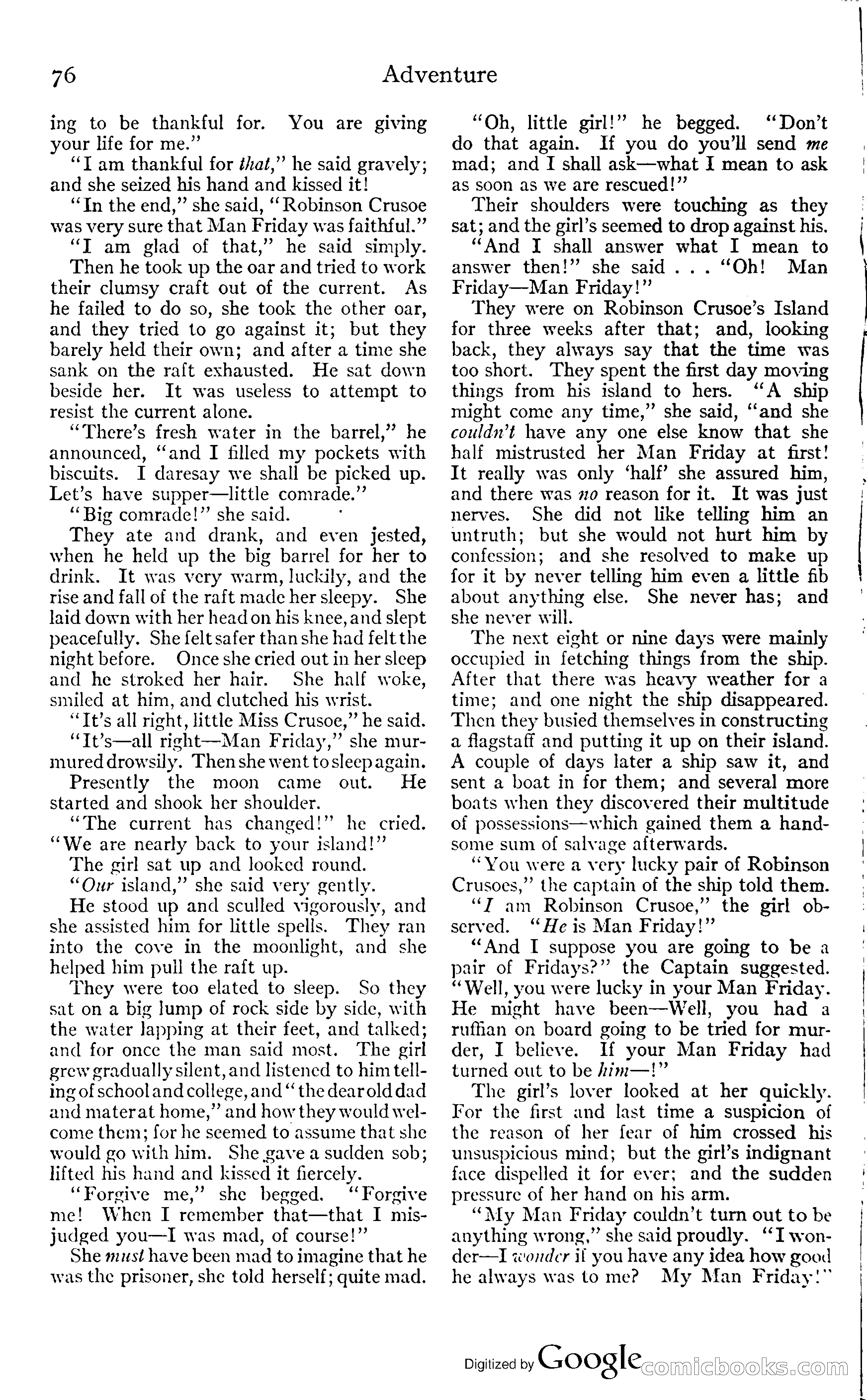 Adventure Magazine, November (1910s) — page 82 of 194