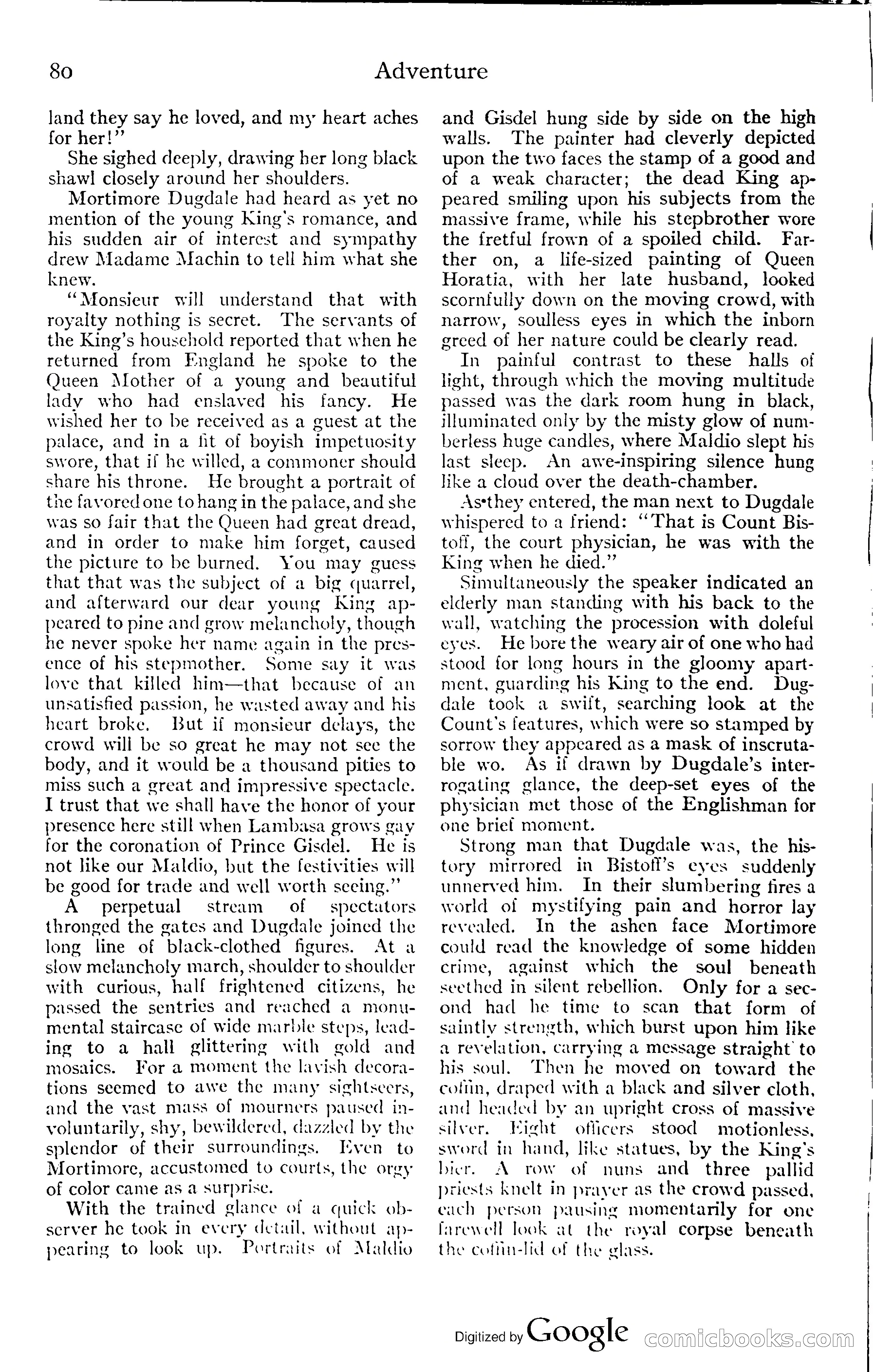 Adventure Magazine, November (1910s) — page 86 of 194