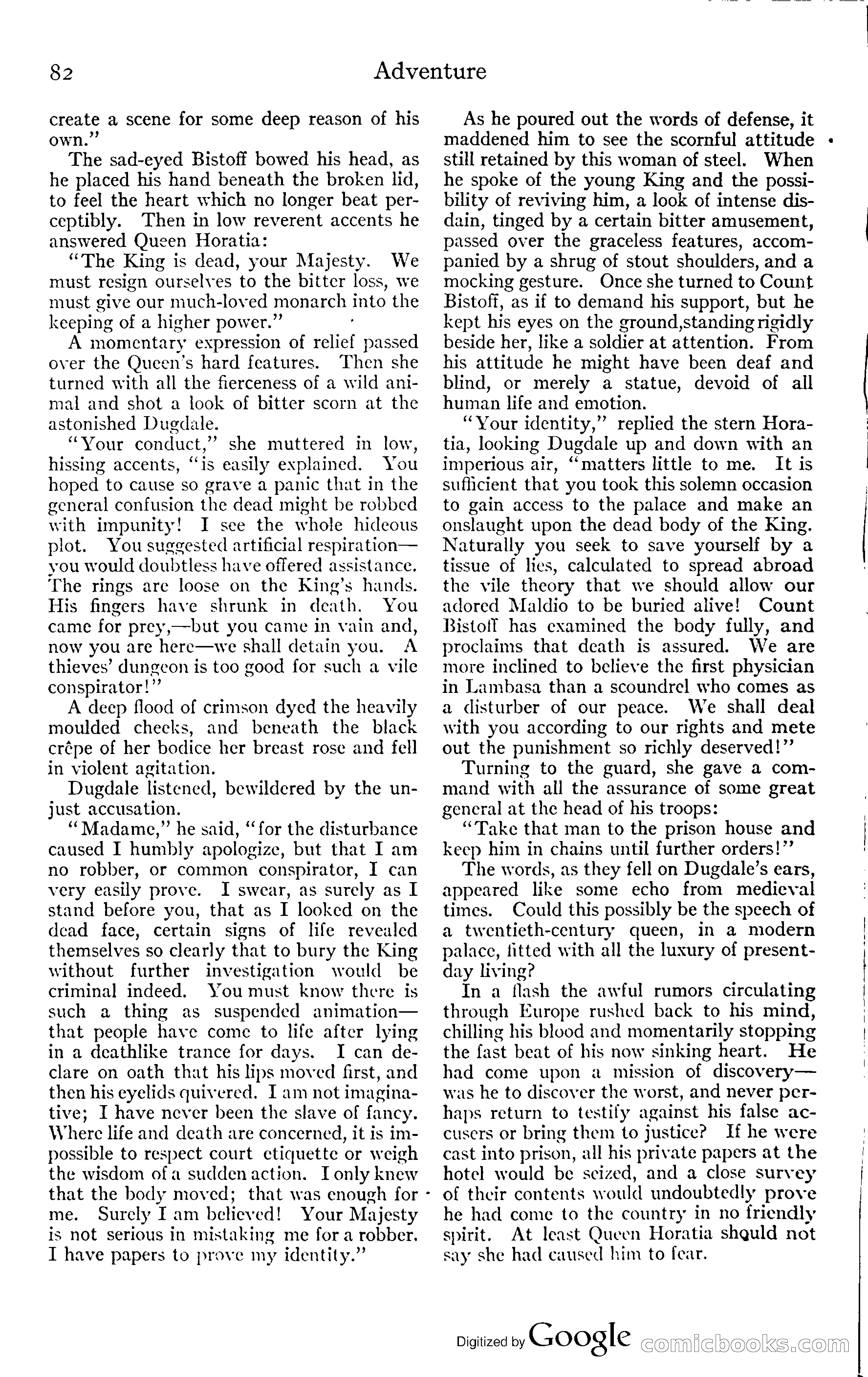 Adventure Magazine, November (1910s) — page 88 of 194