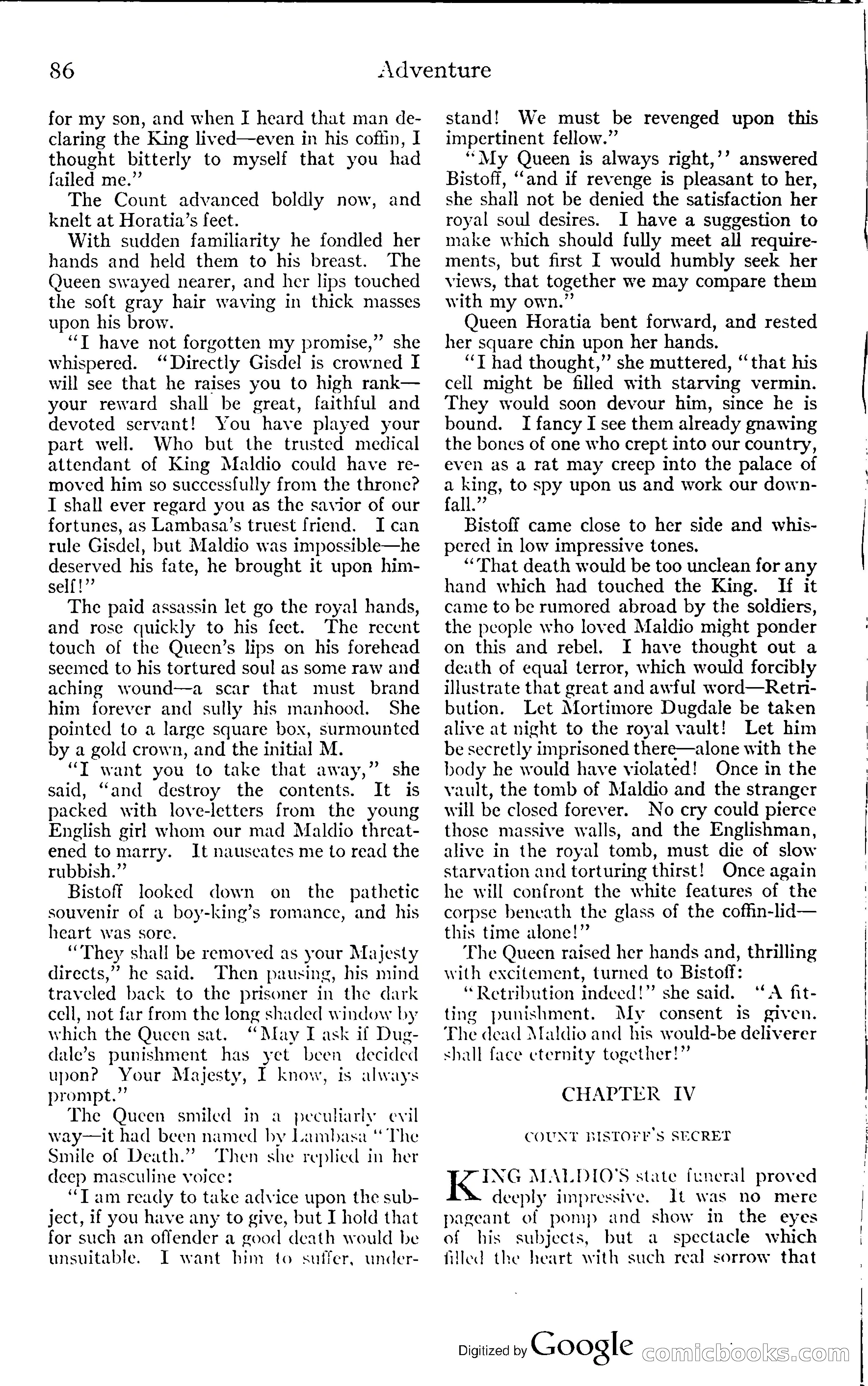 Adventure Magazine, November (1910s) — page 92 of 194