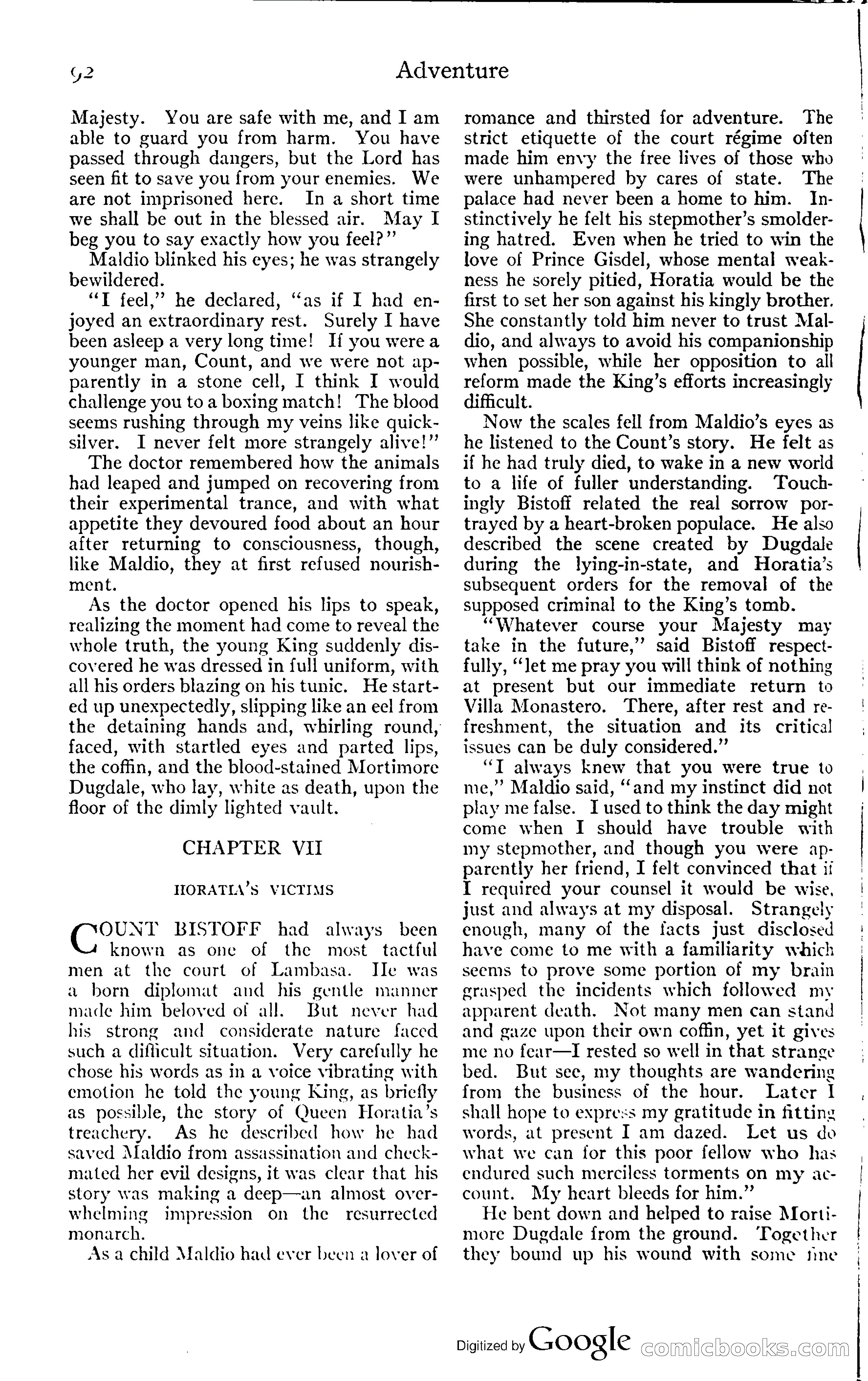 Adventure Magazine, November (1910s) — page 98 of 194