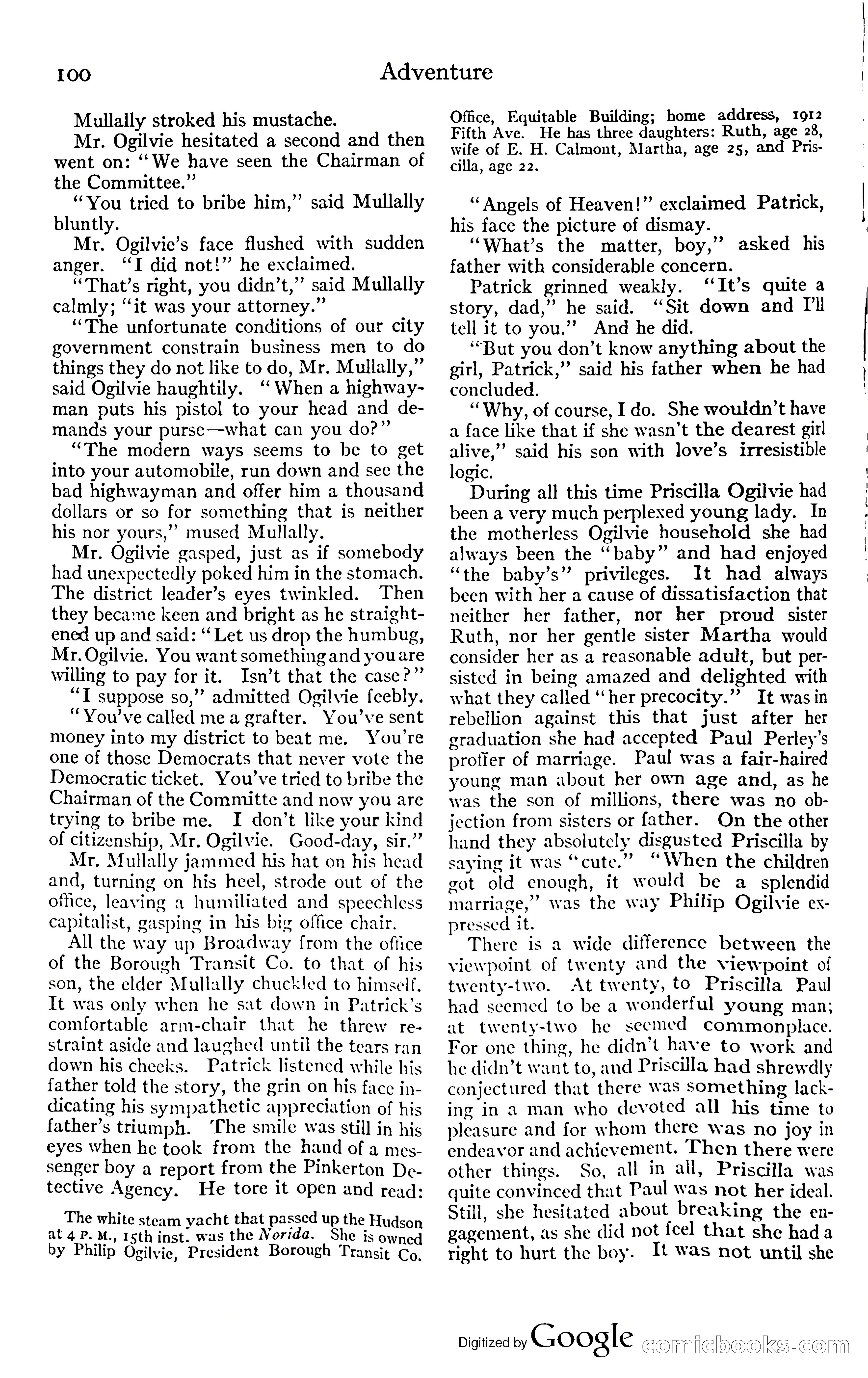 Adventure Magazine, November (1910s) — page 106 of 194
