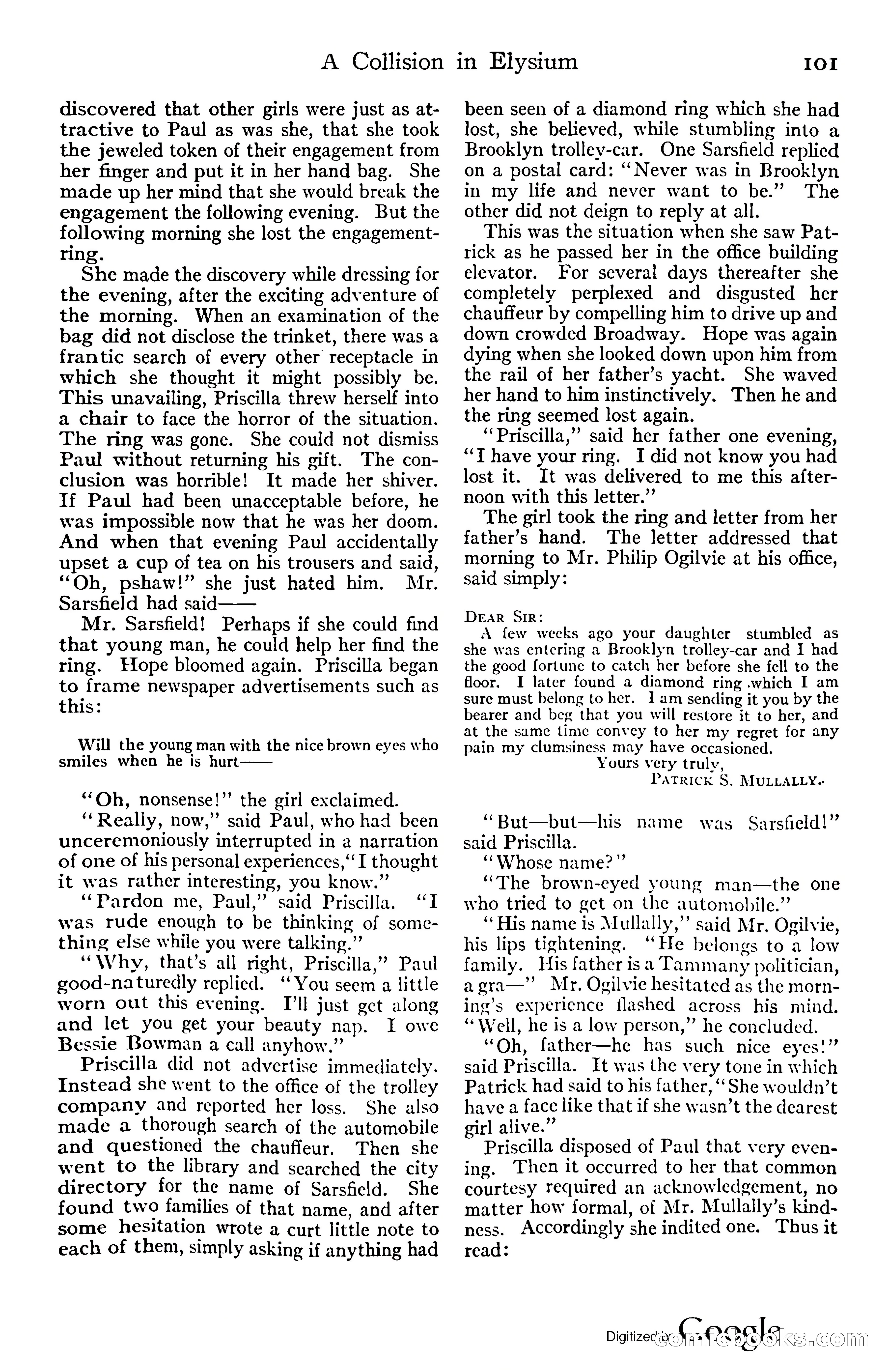 Adventure Magazine, November (1910s) — page 107 of 194
