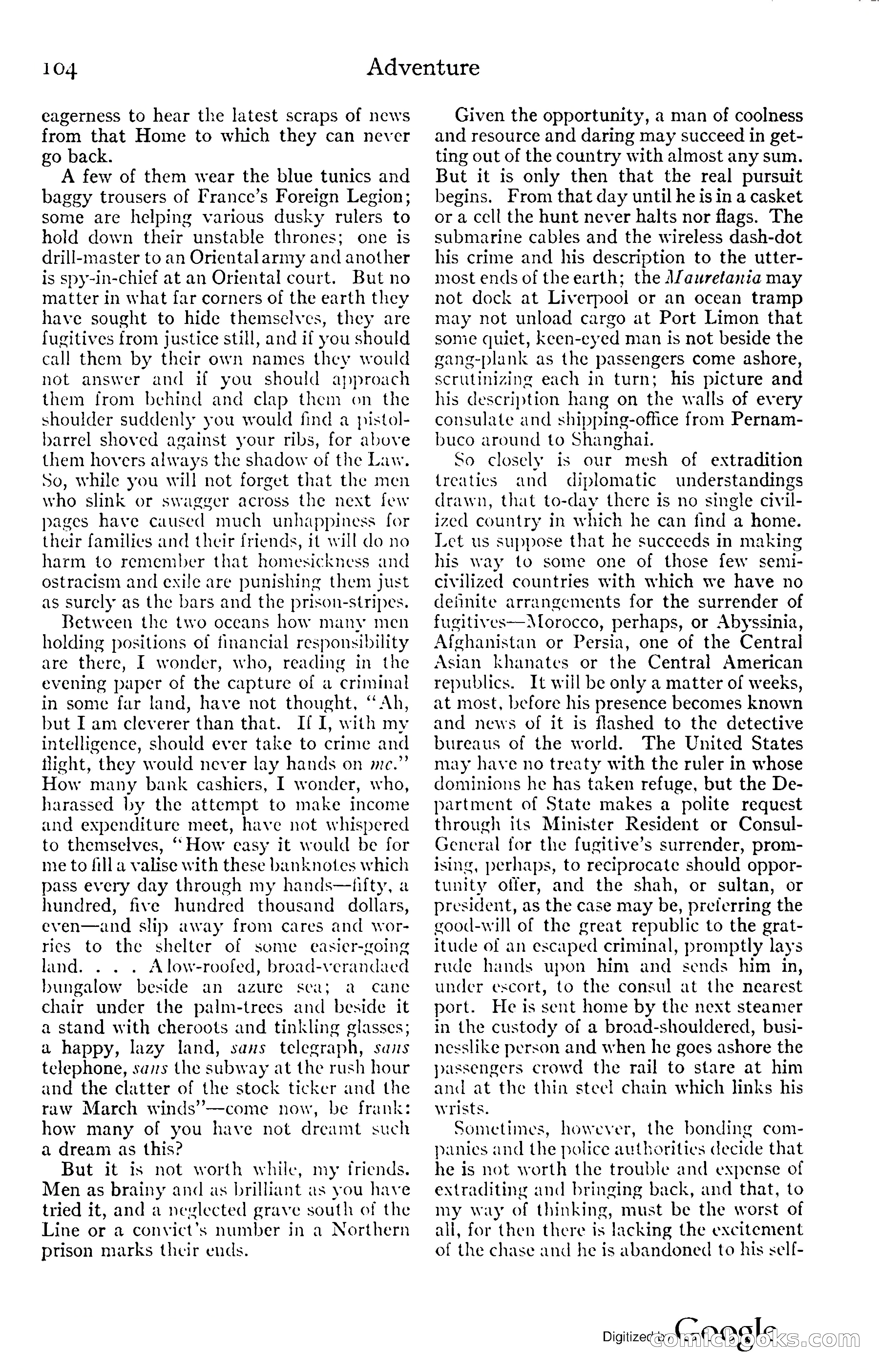 Adventure Magazine, November (1910s) — page 110 of 194