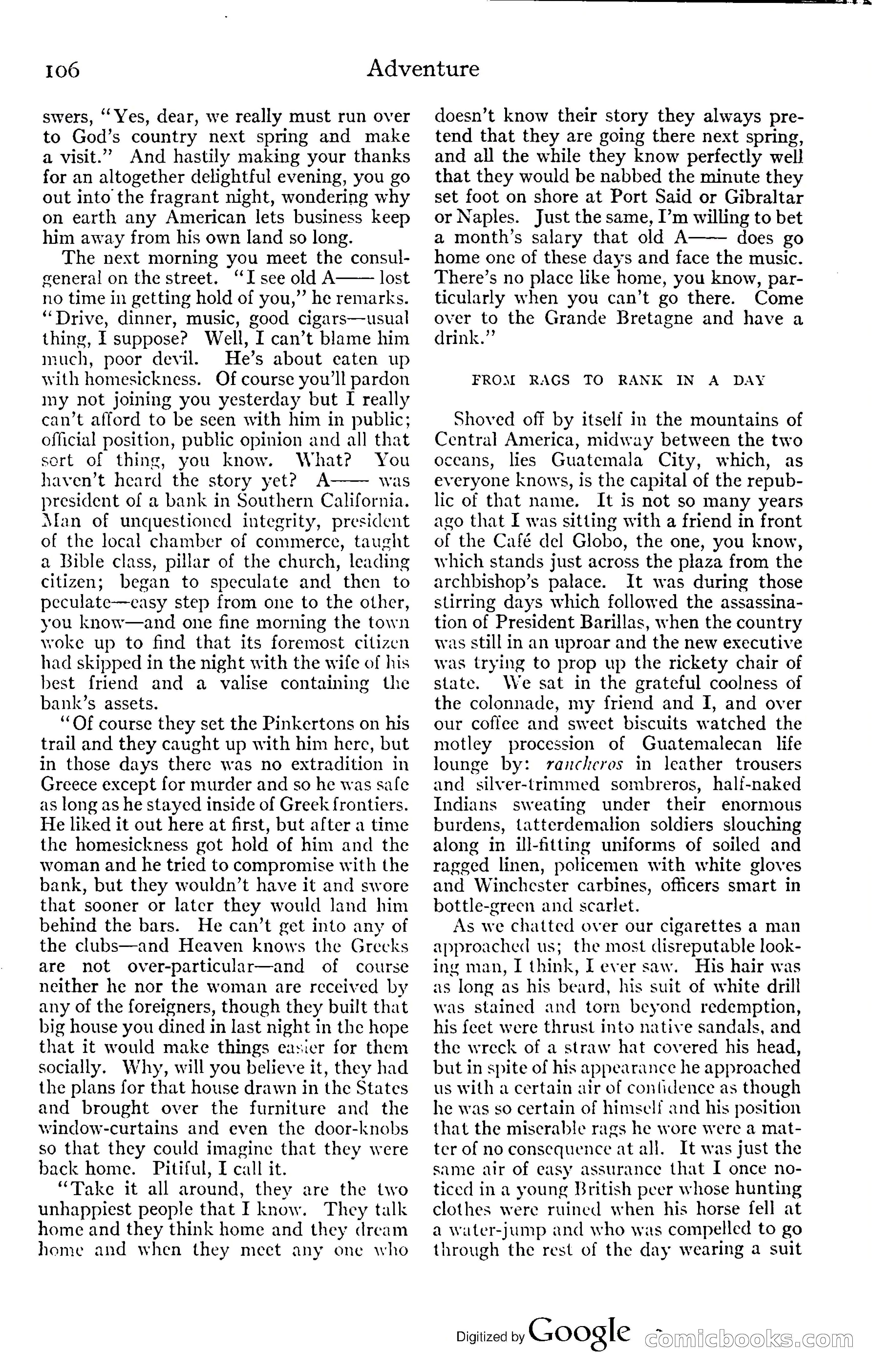 Adventure Magazine, November (1910s) — page 112 of 194