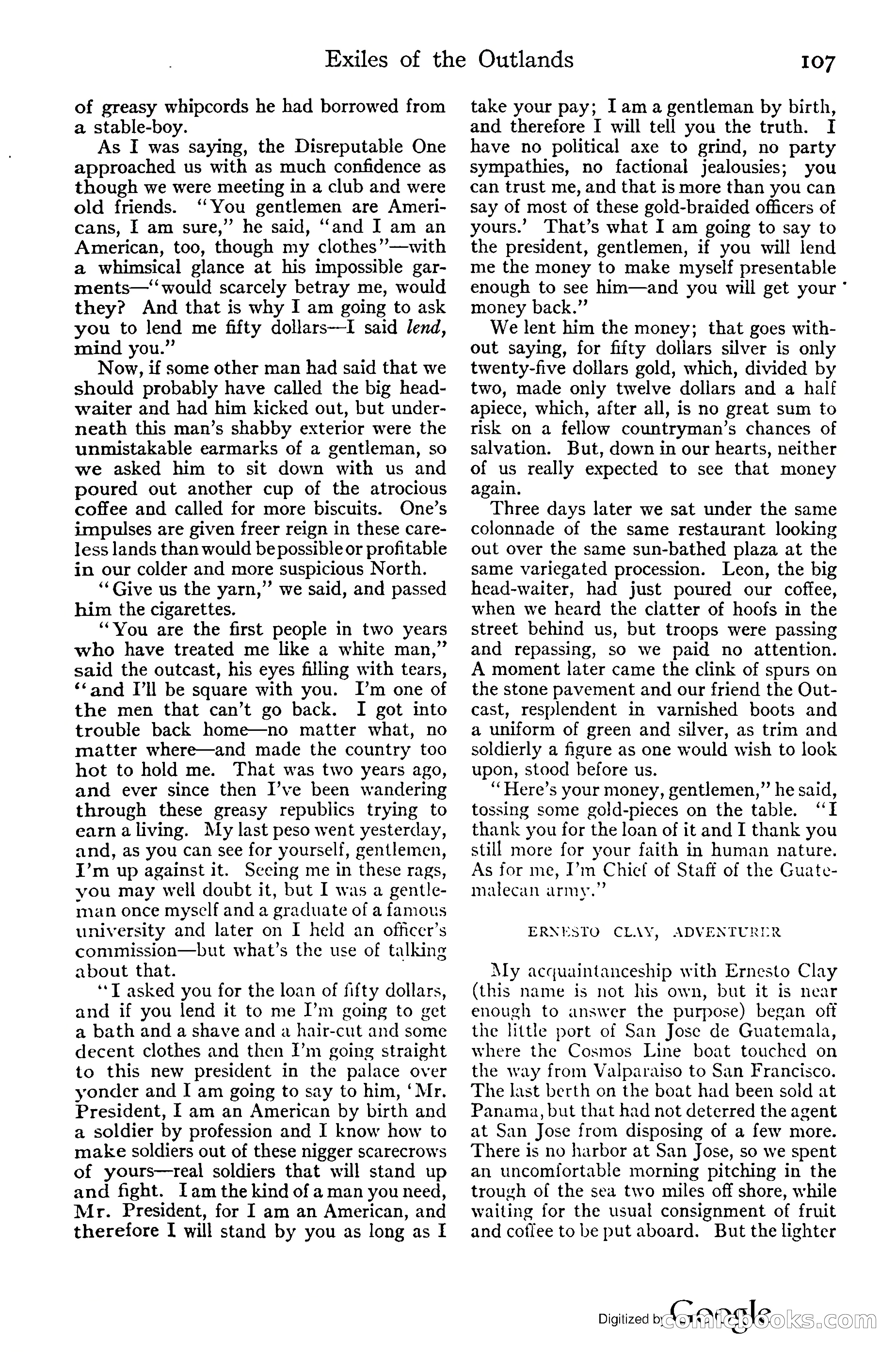 Adventure Magazine, November (1910s) — page 113 of 194