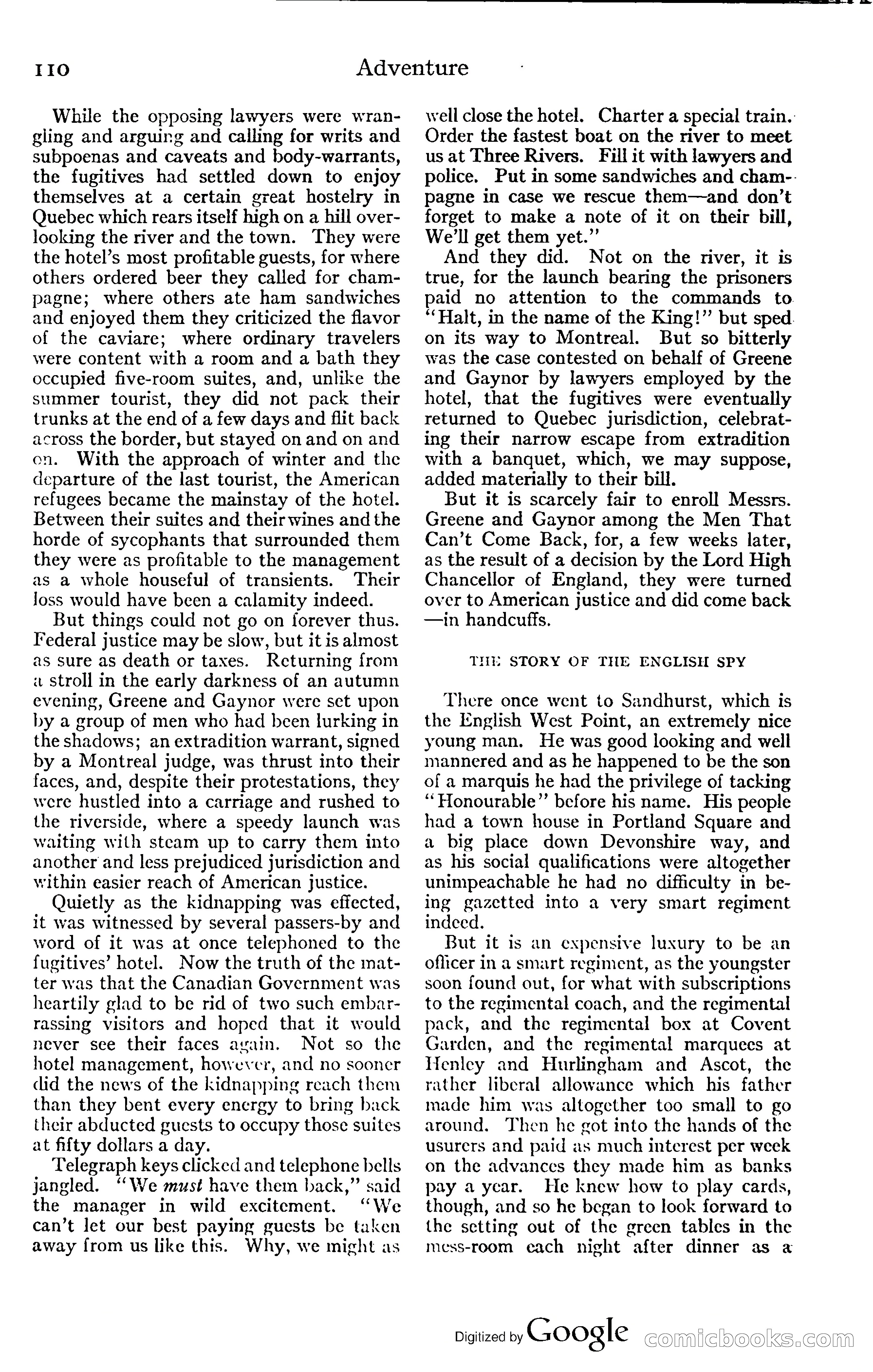 Adventure Magazine, November (1910s) — page 116 of 194
