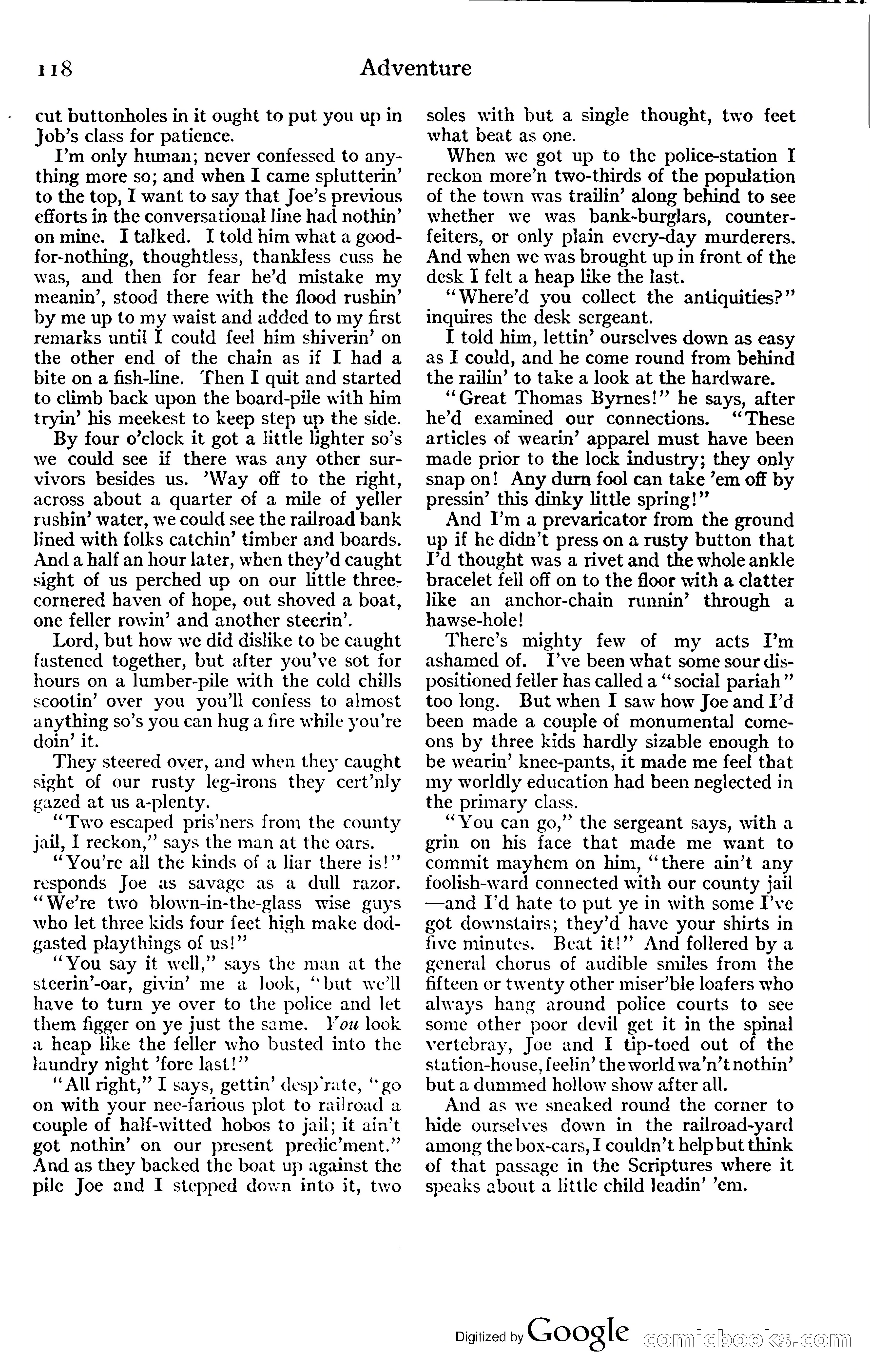 Adventure Magazine, November (1910s) — page 124 of 194