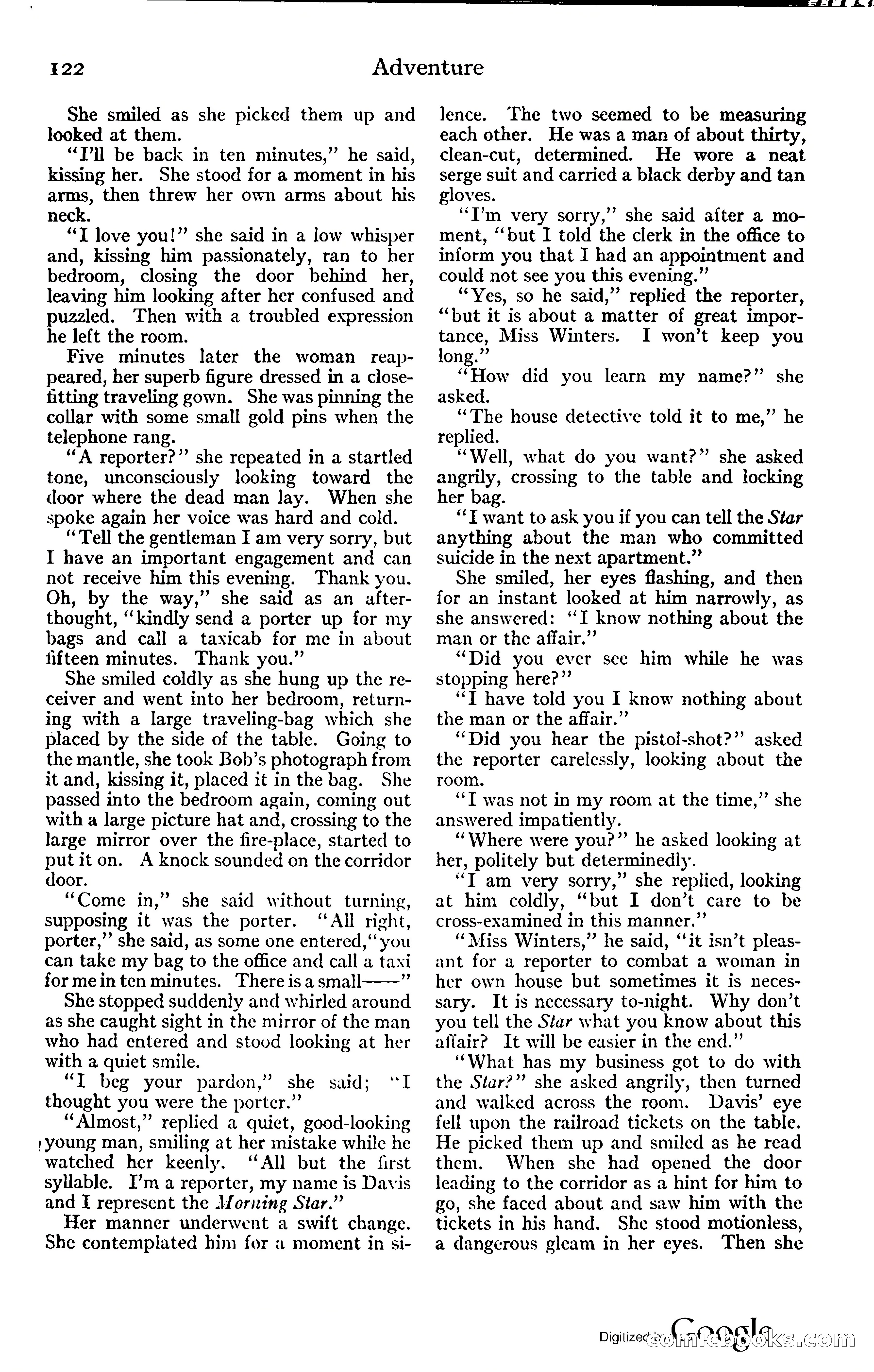Adventure Magazine, November (1910s) — page 128 of 194