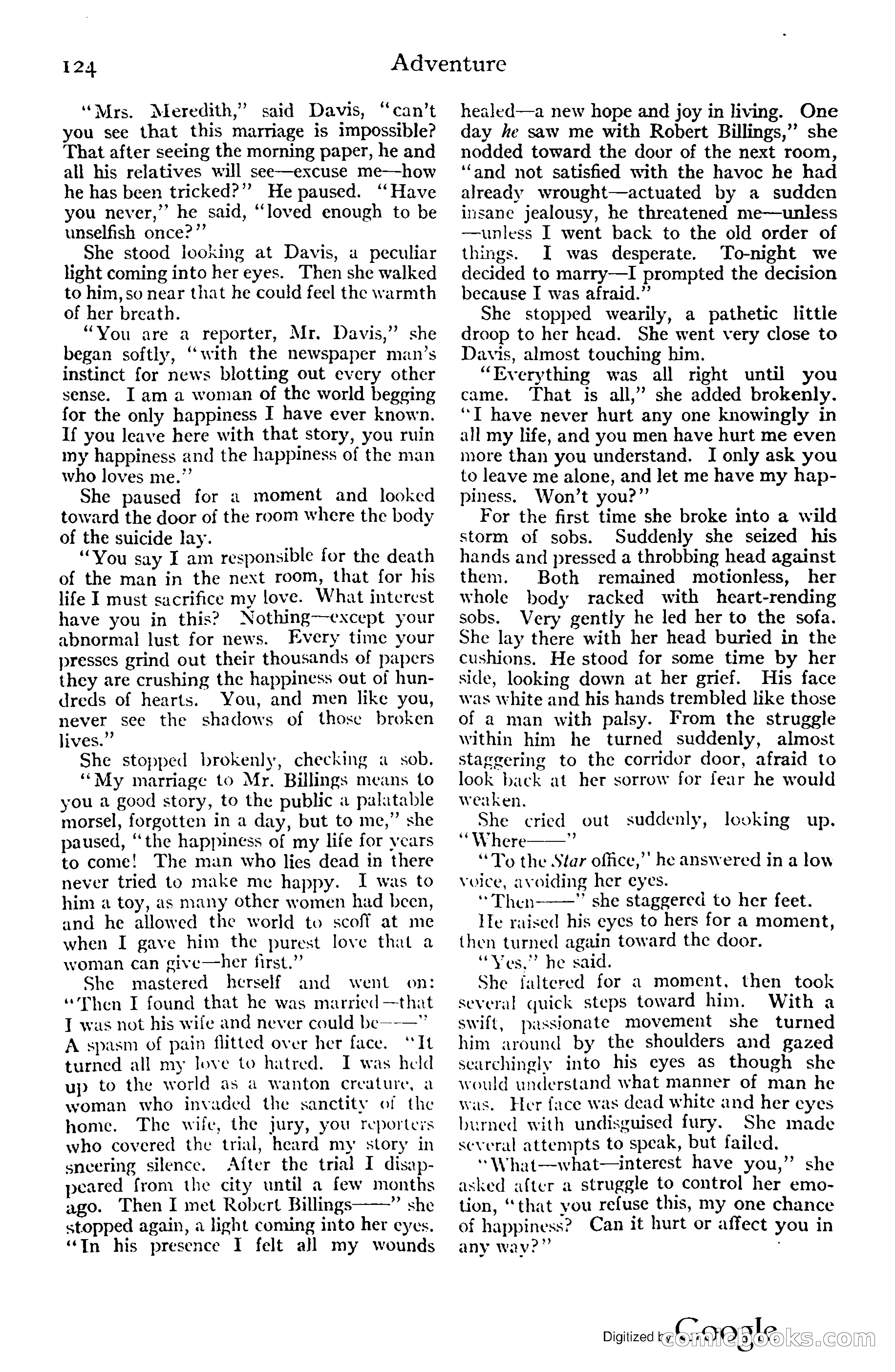 Adventure Magazine, November (1910s) — page 130 of 194