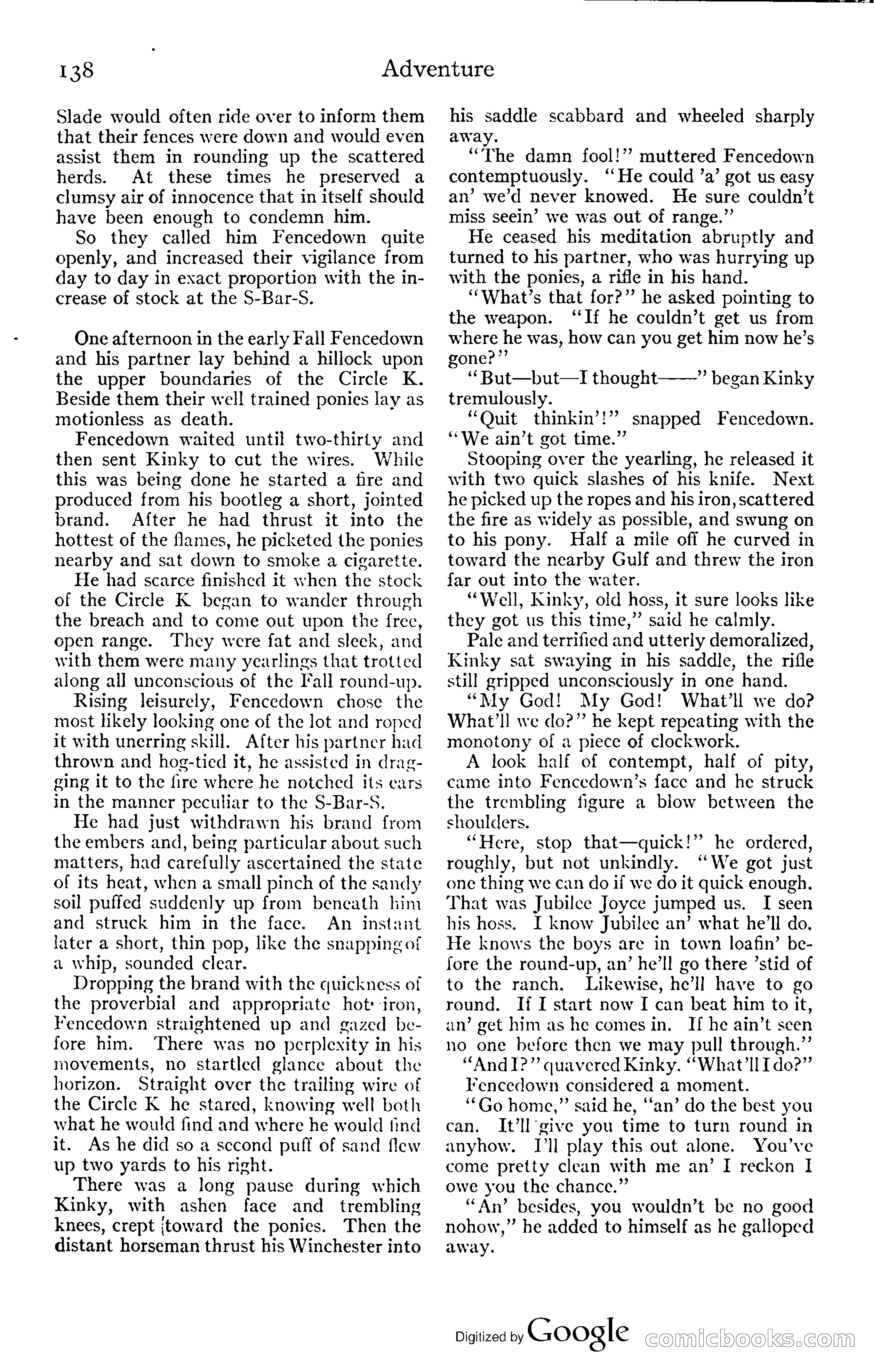 Adventure Magazine, November (1910s) — page 144 of 194