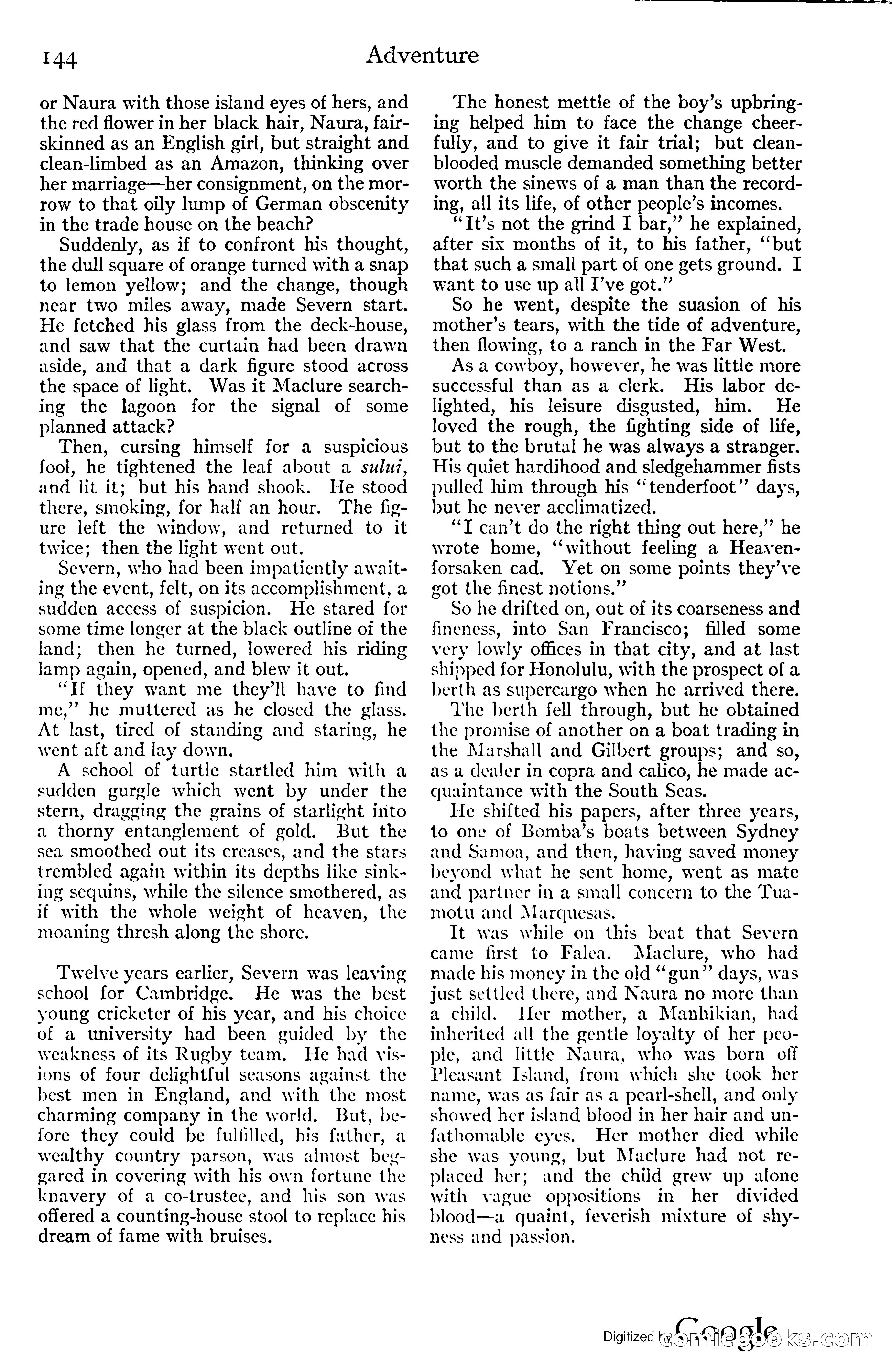 Adventure Magazine, November (1910s) — page 150 of 194