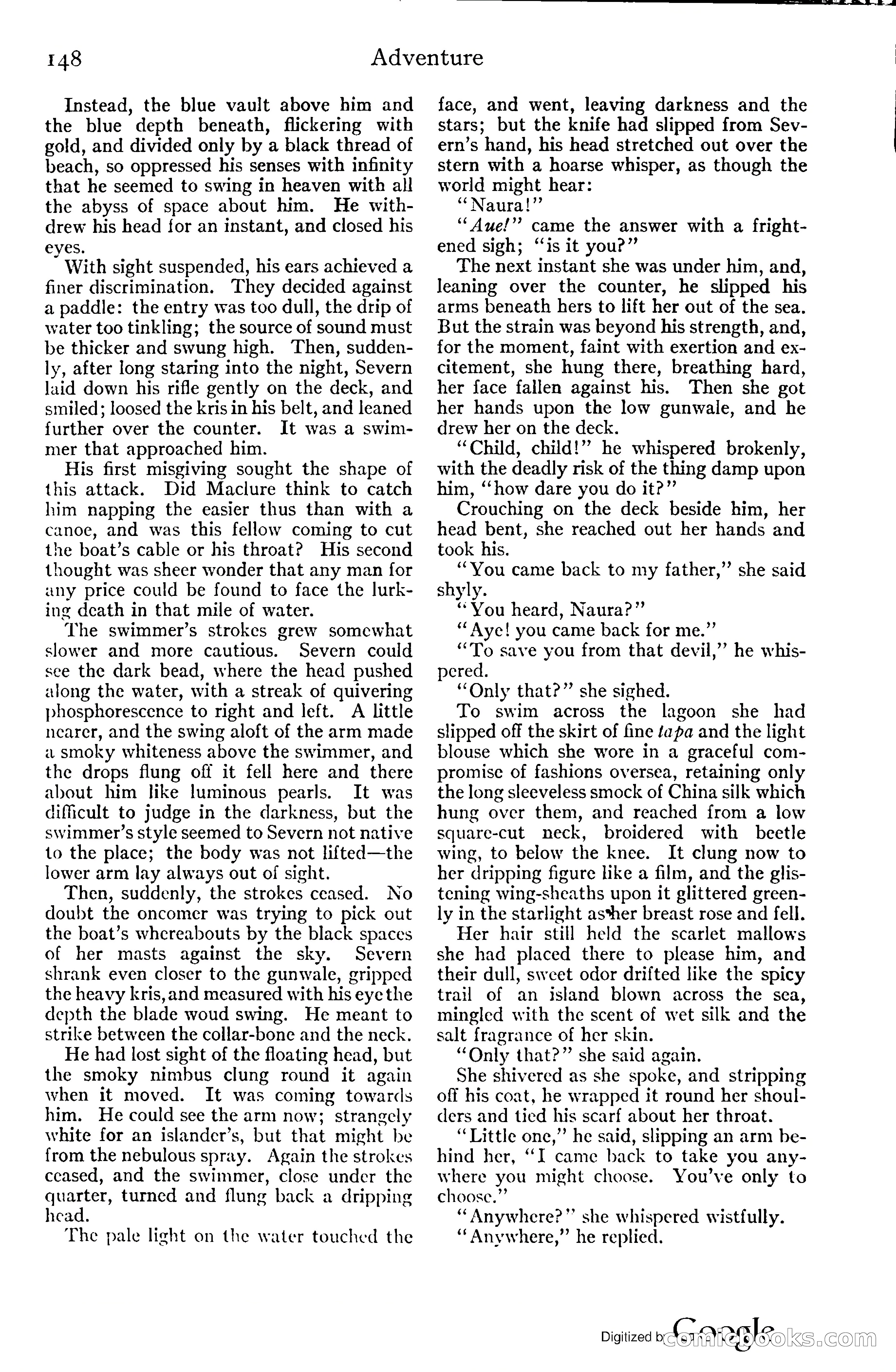 Adventure Magazine, November (1910s) — page 154 of 194