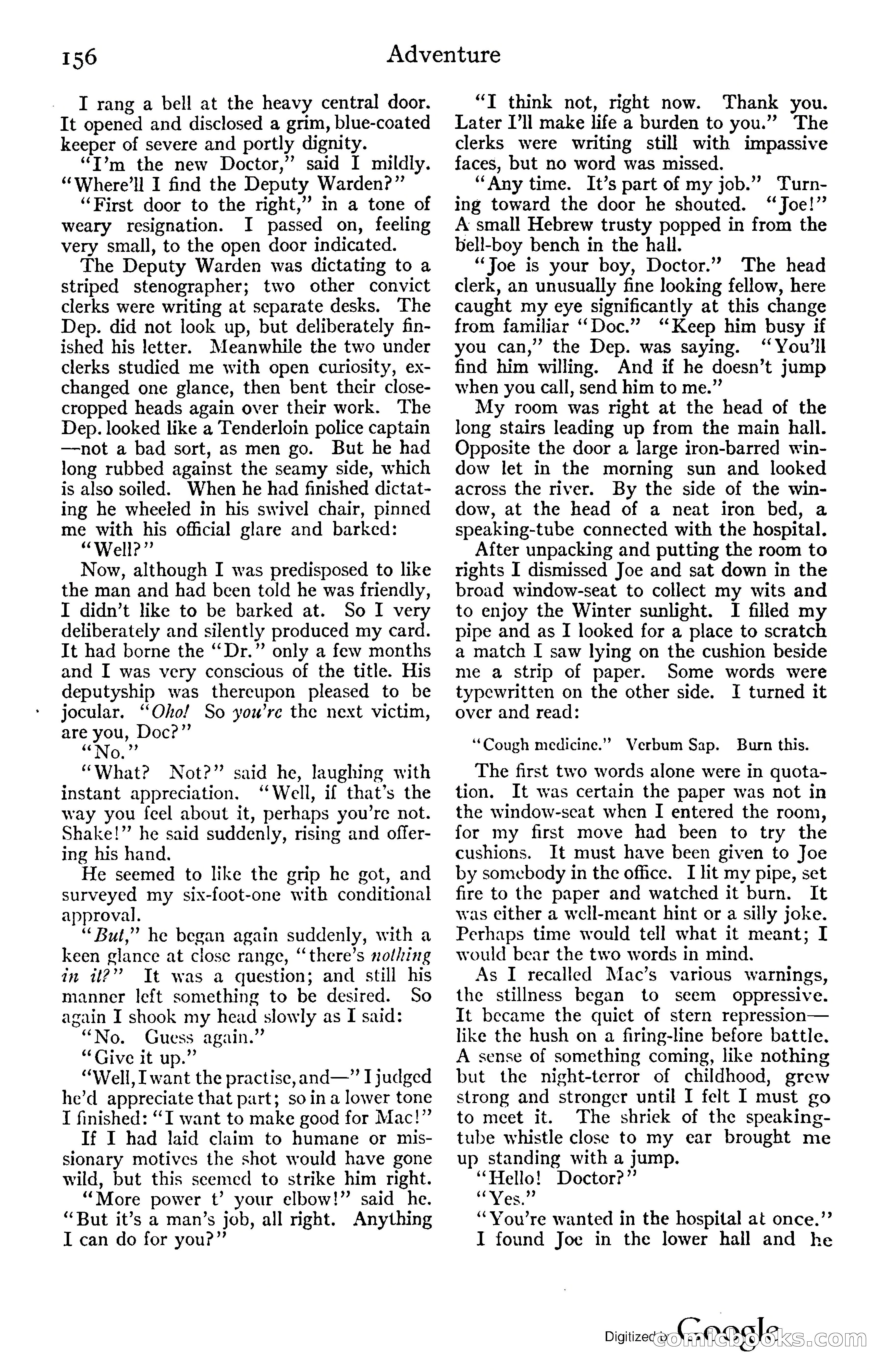 Adventure Magazine, November (1910s) — page 162 of 194