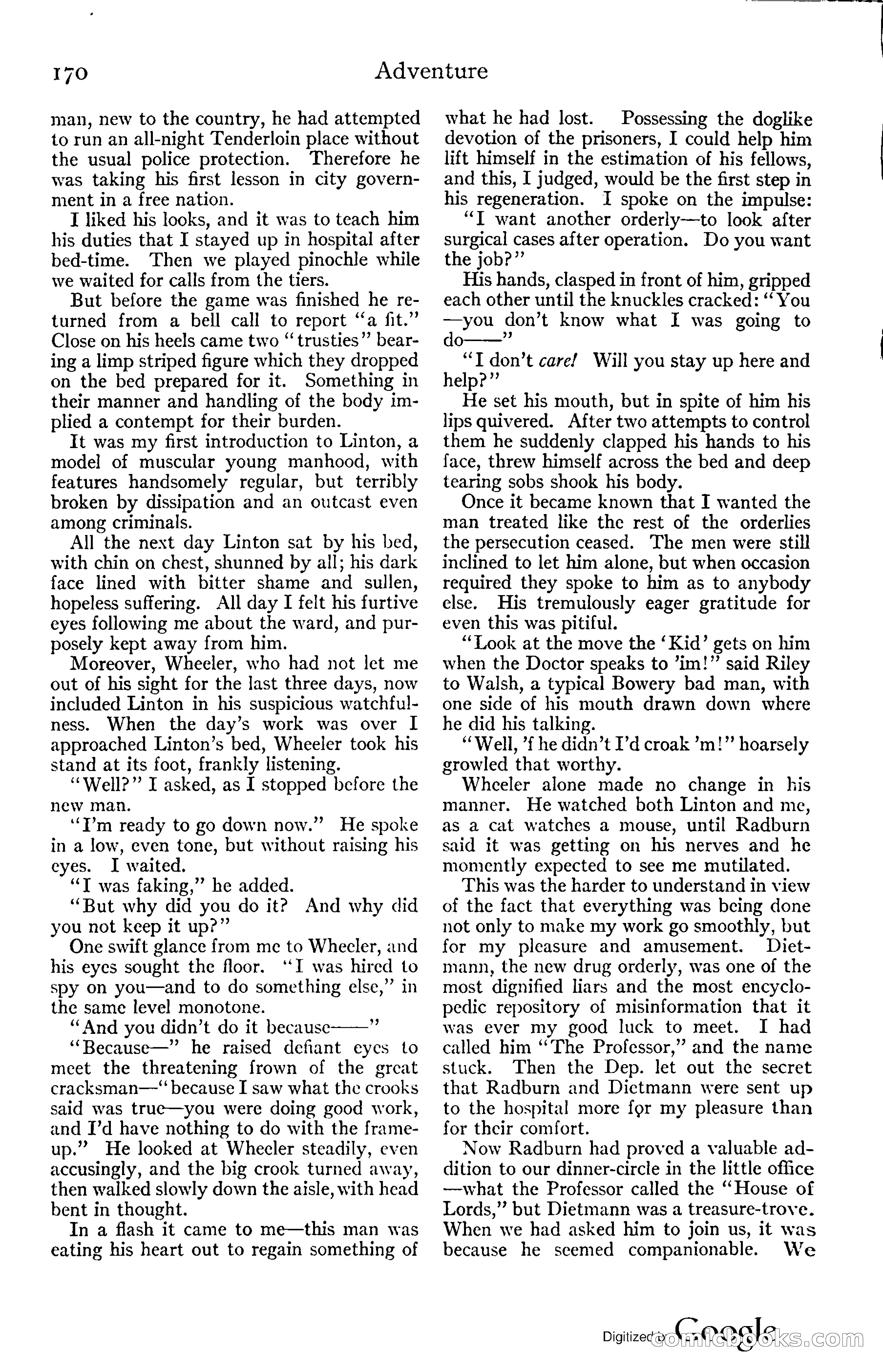 Adventure Magazine, November (1910s) — page 176 of 194