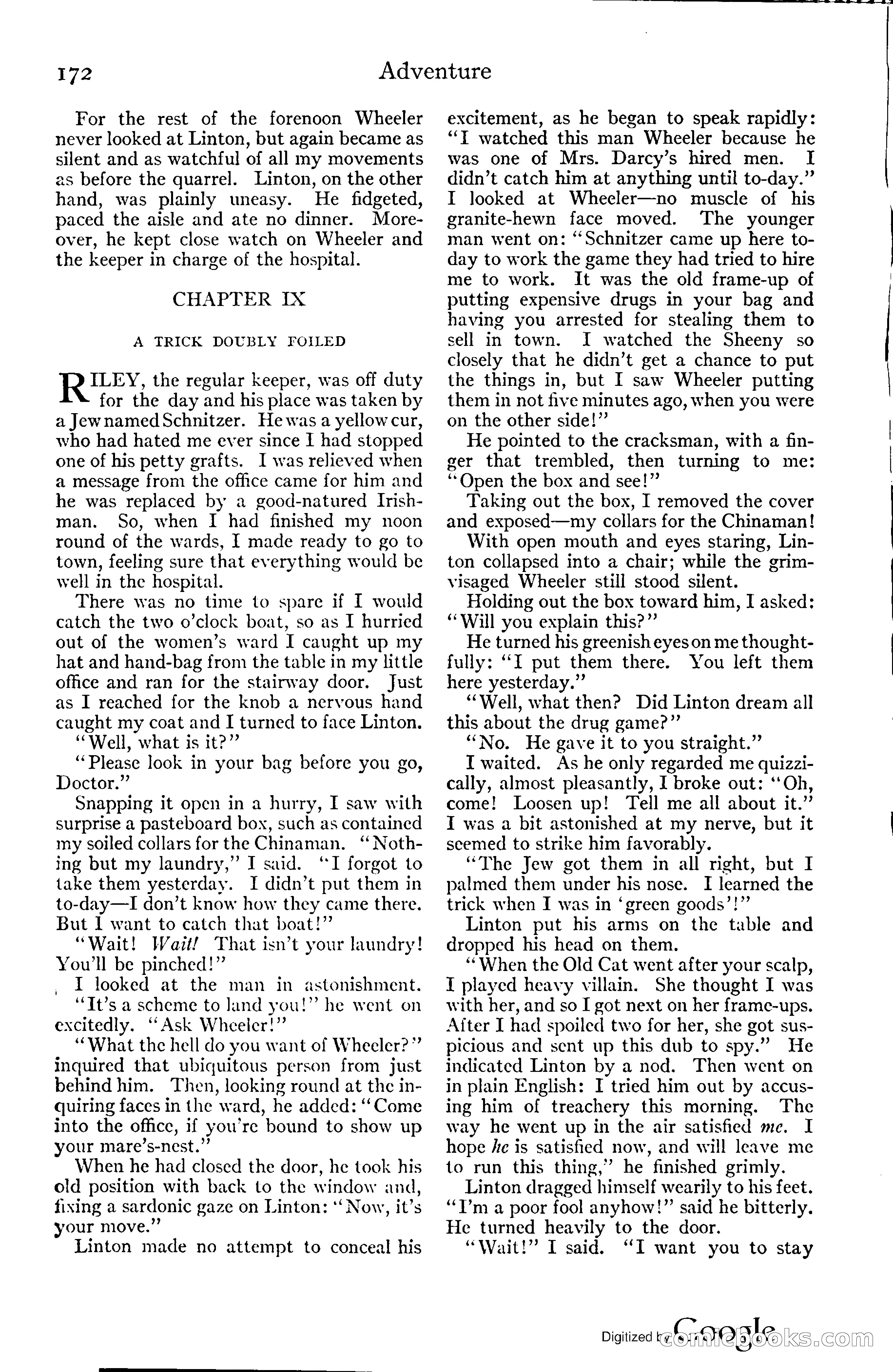 Adventure Magazine, November (1910s) — page 178 of 194