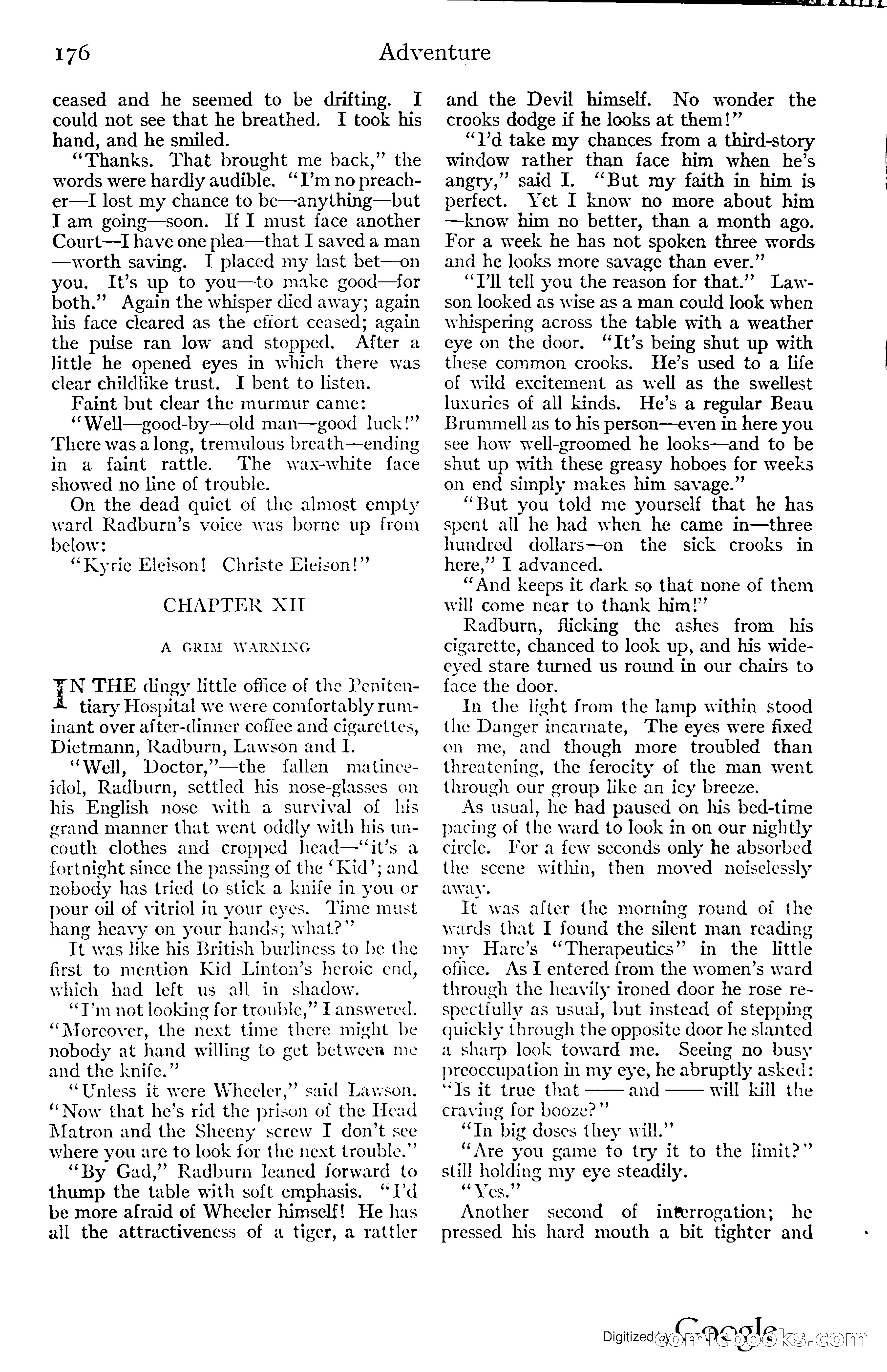 Adventure Magazine, November (1910s) — page 182 of 194